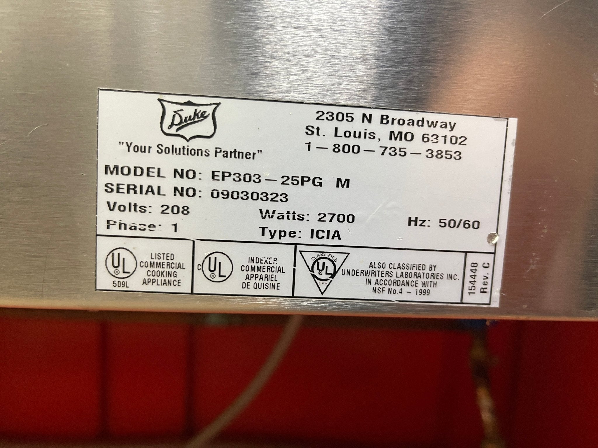 Used Duke E303 - 25PG - AeroServ™ Electric 3 Well Steam Table 208V - Falcon Restaurant Supply - 7