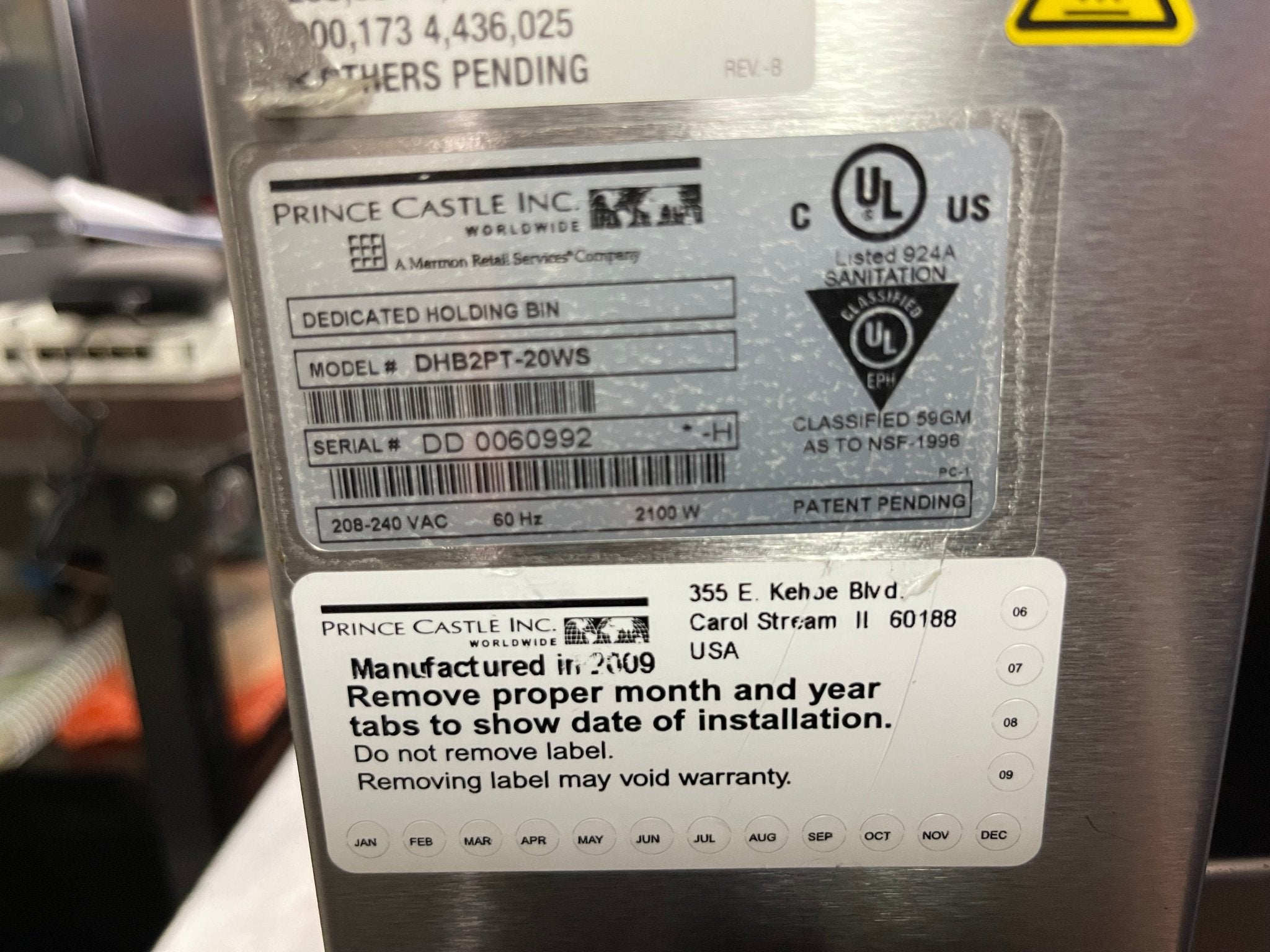 Used Prince Castle DHB2PT - 20WS Pass Thru Heated Holding Food Warmer 220V - Falcon Restaurant Supply - 12
