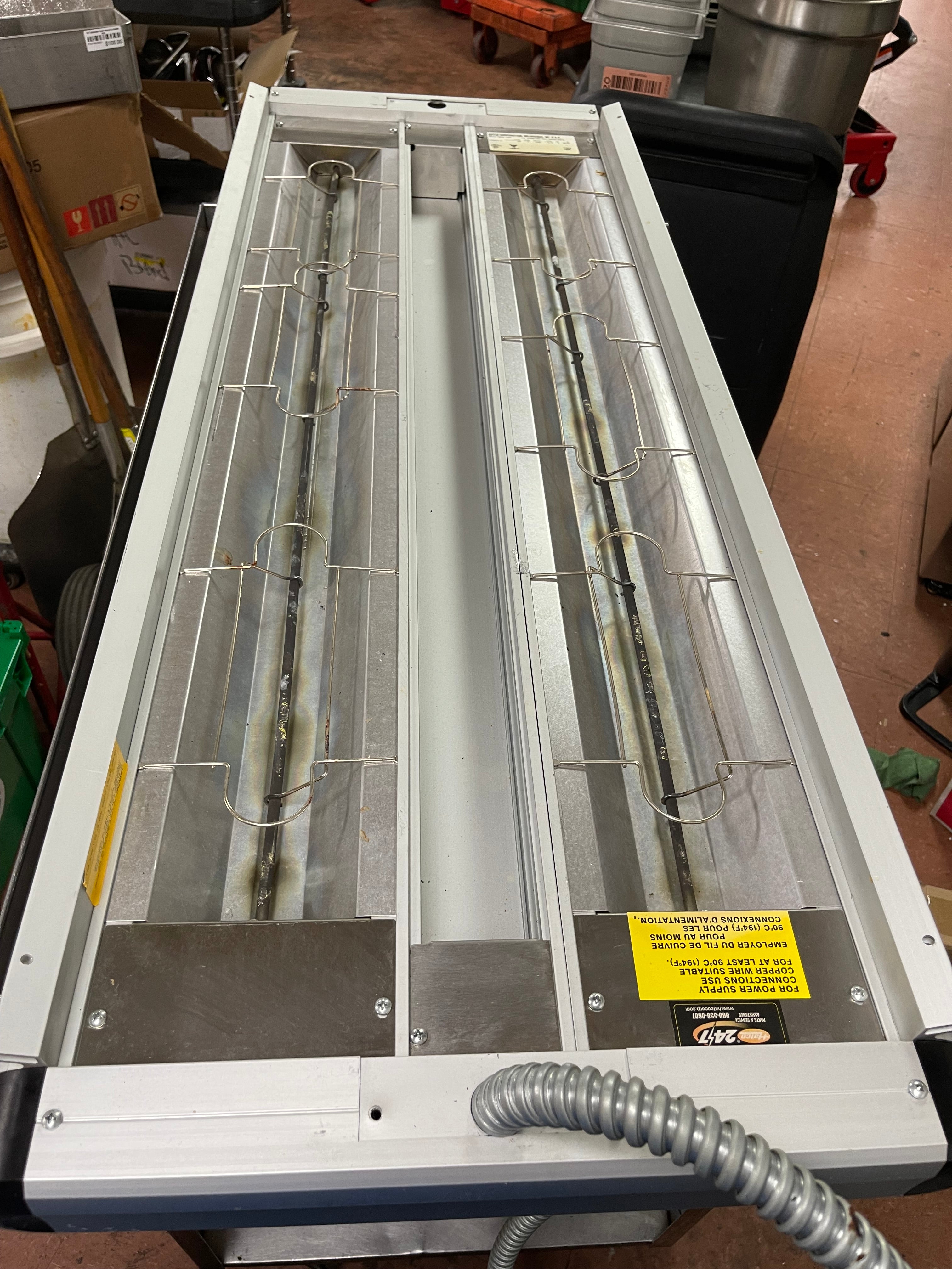 Used Hatco GR2A-42D 42" Glo-Ray Double Infrared Strip Warmer with Remote Controls - 120V