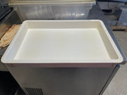 Used White Stackable Commercial Plastic Dough Tray Pan 26"Lx18"Wx3"H