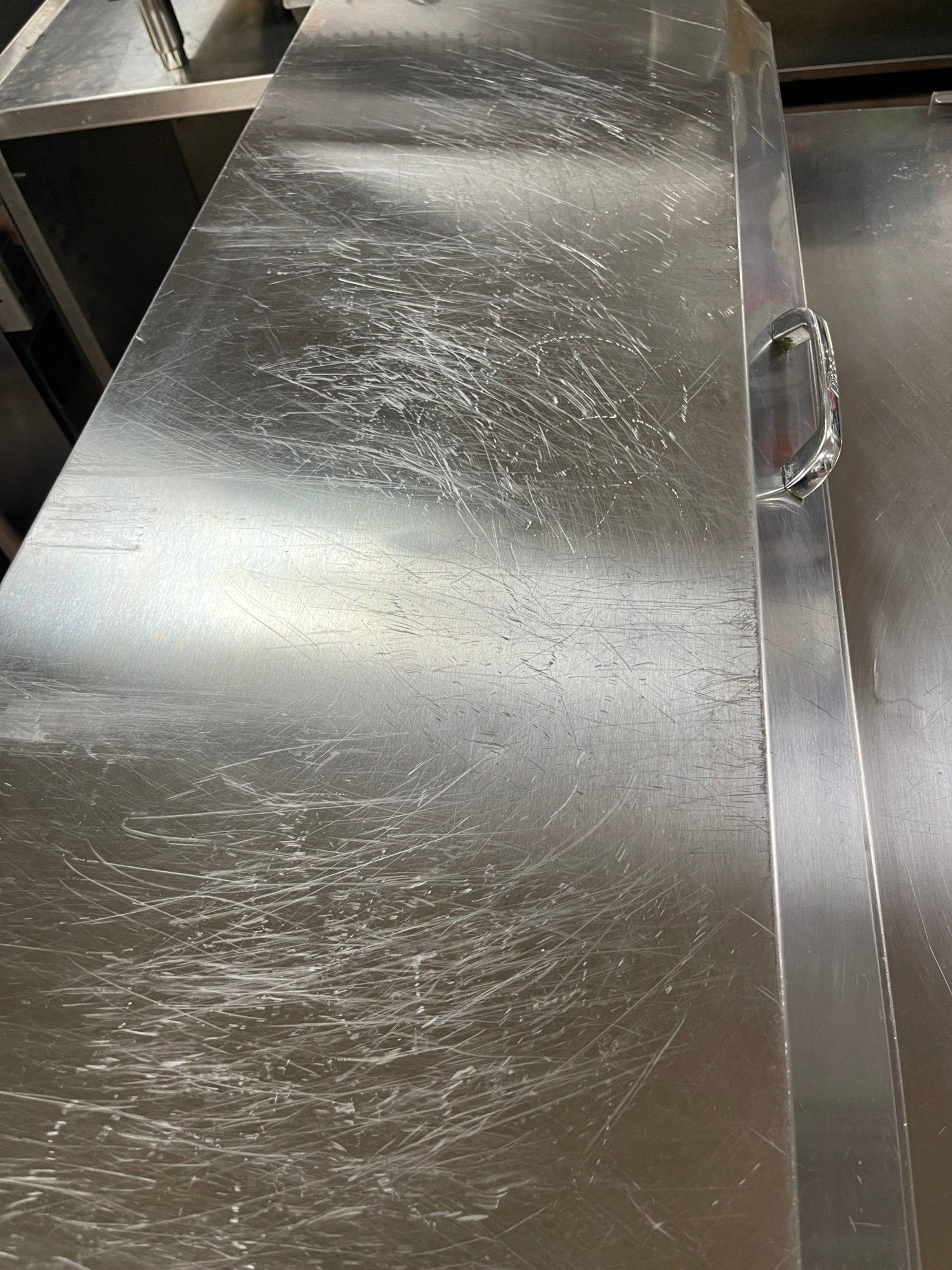 Used 44" Turbo Air TPR - 44SD Super Deluxe Refrigerated Pizza Prep Table 120V - CC - Falcon Restaurant Supply - 9