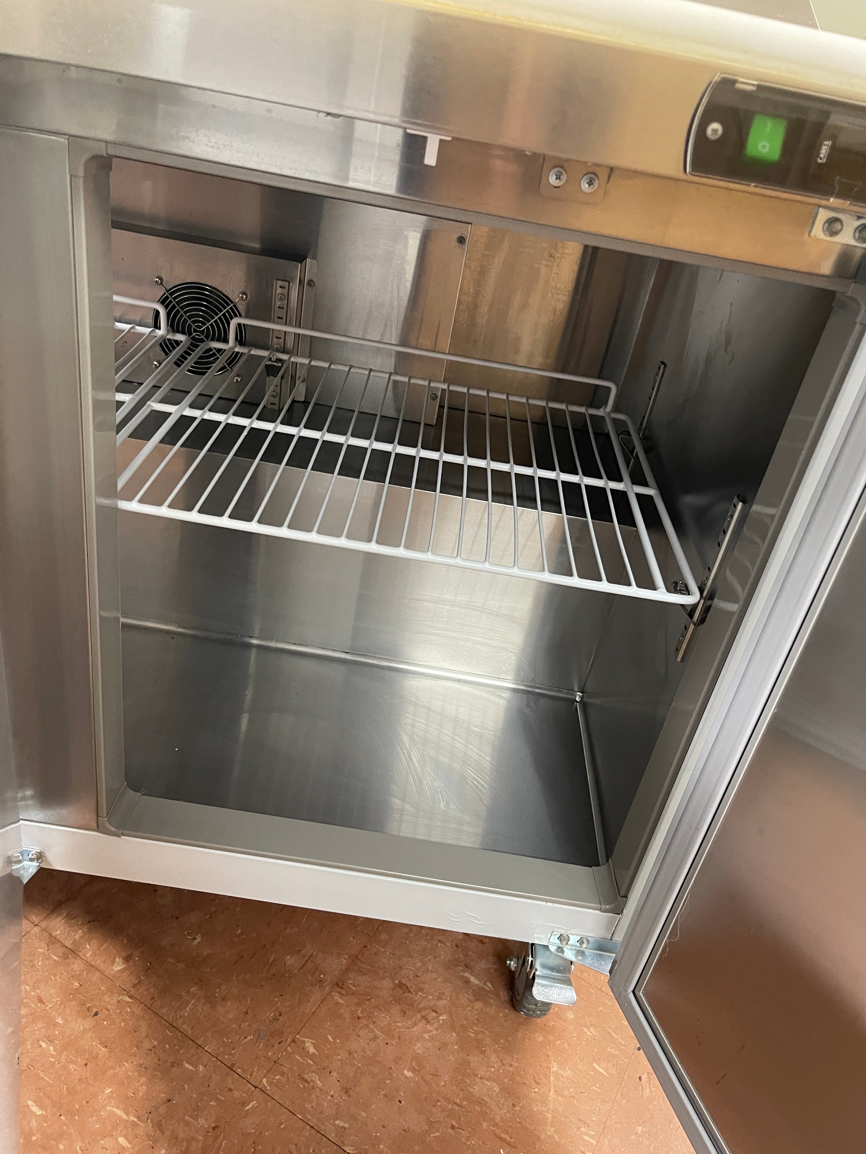 Used 72" Vevor KSR-72B1 Refrigerated Stainless Sandwich Prep Table 115V As Is