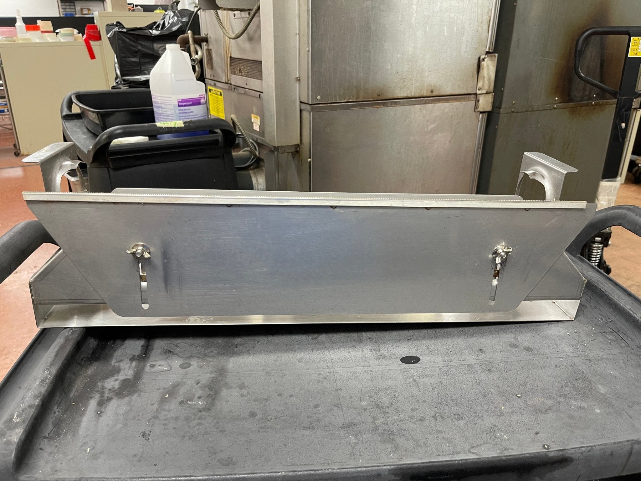 Used Miler stainless steel Miler Wrap Dispenser 24” - Falcon Restaurant Supply - 5