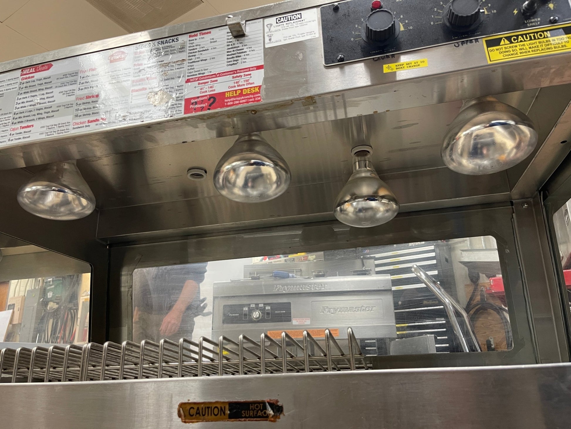 Used 2017 Resfab WD - 17A 2 Shelf 58" Heated Holding Display Merchandiser 120V 38A - Falcon Restaurant Supply - 4