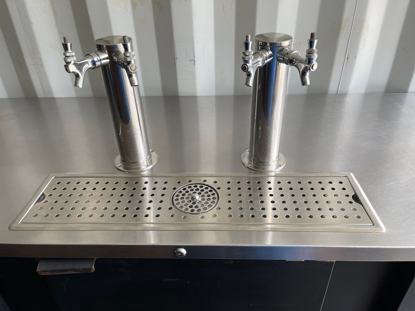 Used Micro Matic MDD-94 Draft Beer Cooler Kegerator 3 Door 95"W