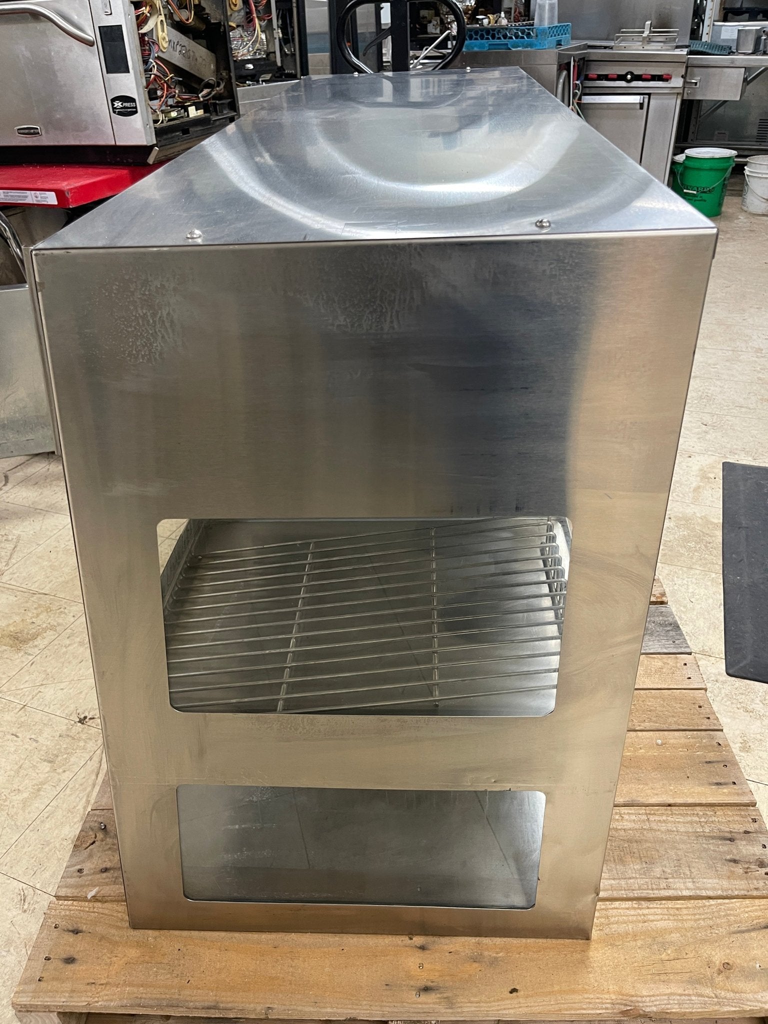 Used 2017 Resfab WD - 17A 2 Shelf 58" Heated Holding Display Merchandiser 120V 38A - Falcon Restaurant Supply - 12