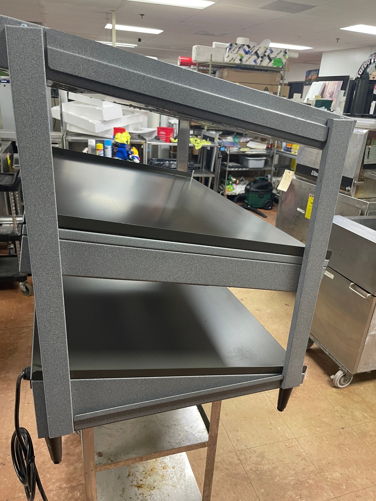 Used Hatco GRSDS - 36D Glo - Ray 36" Heated Slanted Double Shelf Holding Warming Merchandiser Display 120V - Falcon Restaurant Supply - 3