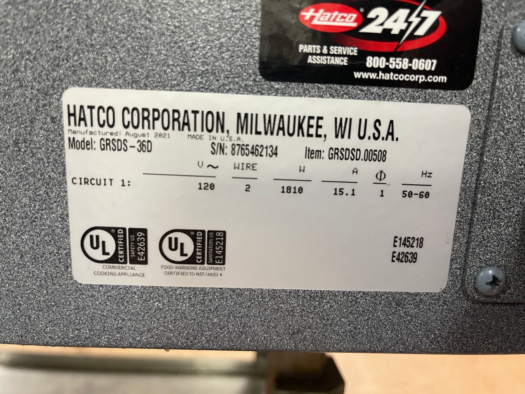 Used Hatco GRSDS - 36D Glo - Ray 36" Heated Slanted Double Shelf Holding Warming Merchandiser Display 120V - Falcon Restaurant Supply - 6