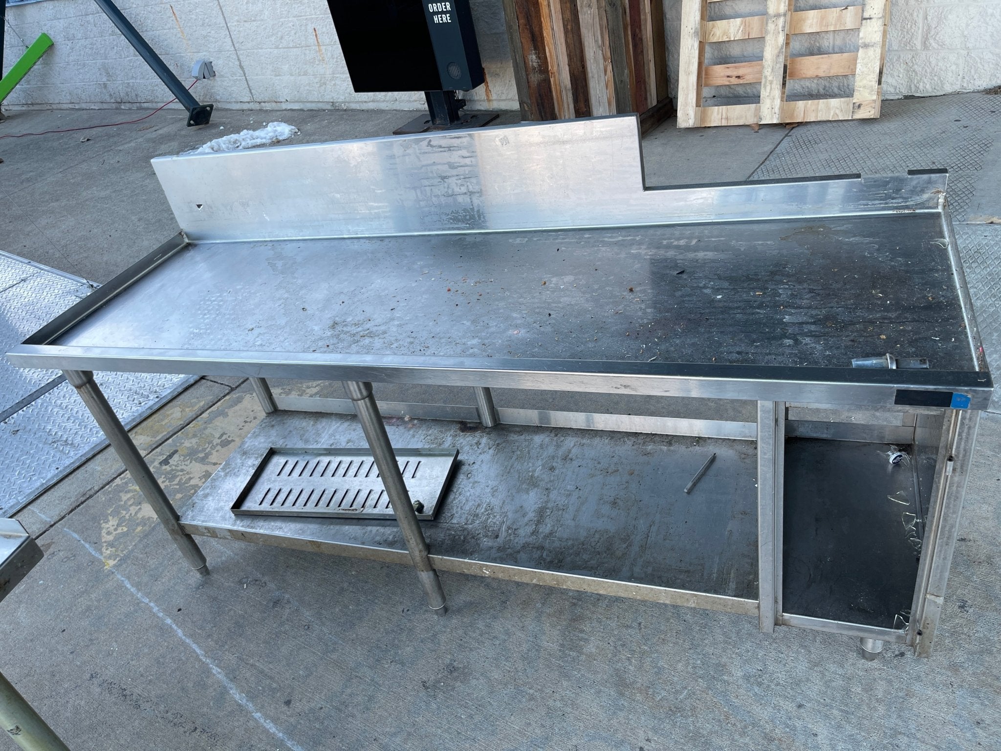 Used 70" x 24" Stainless Steel Table - SS339 - Falcon Restaurant Supply - 1