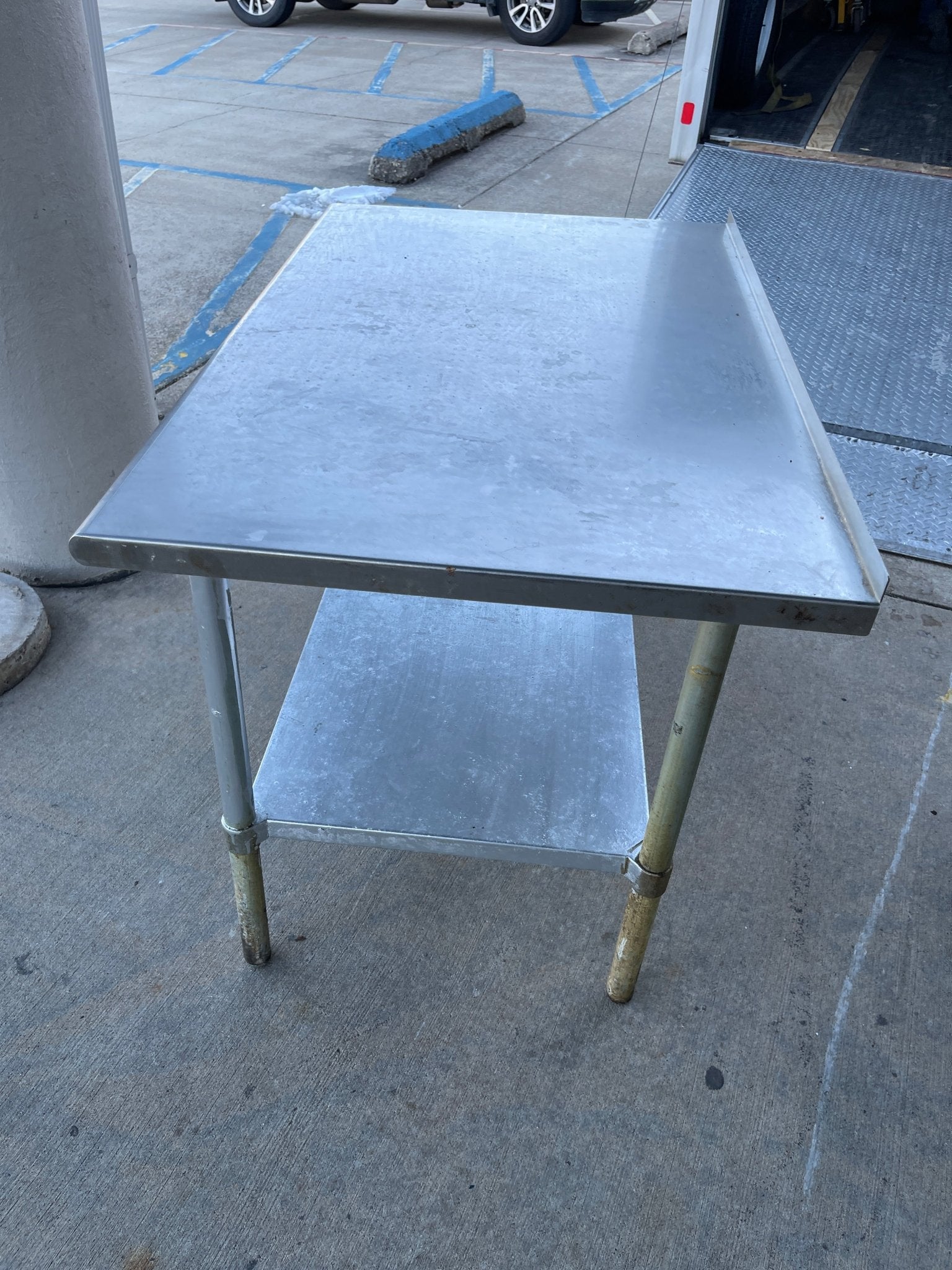Used 48" x 30" Stainless Steel Table - SS340 - Falcon Restaurant Supply - 2