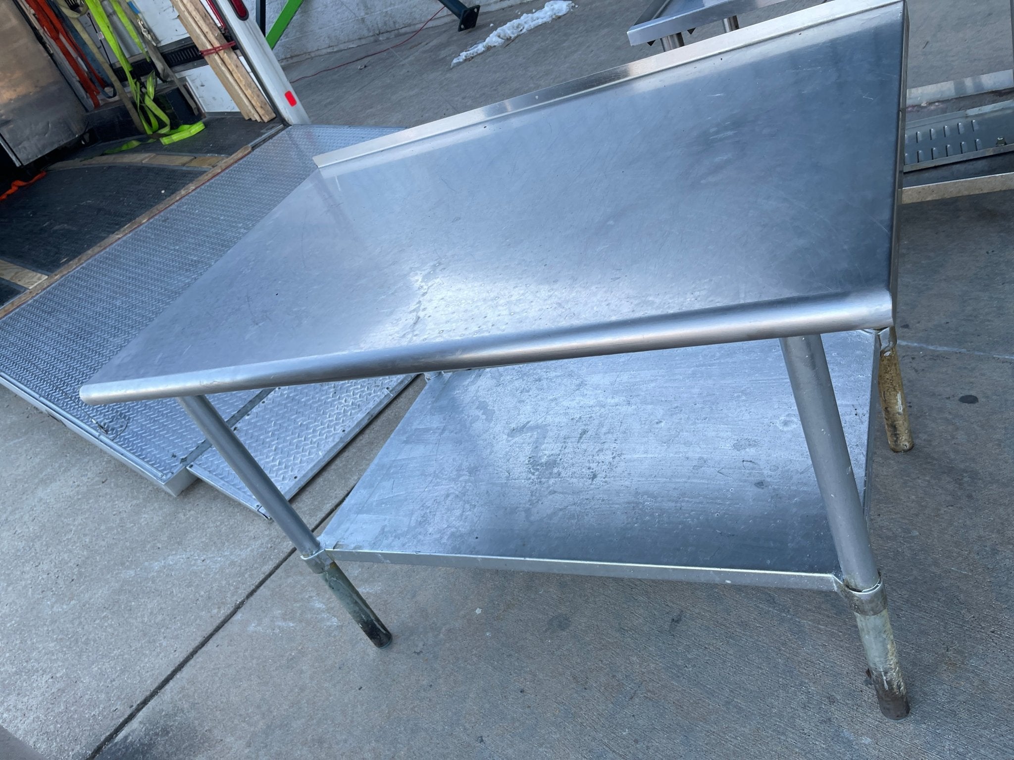 Used 48" x 30" Stainless Steel Table - SS340 - Falcon Restaurant Supply - 1