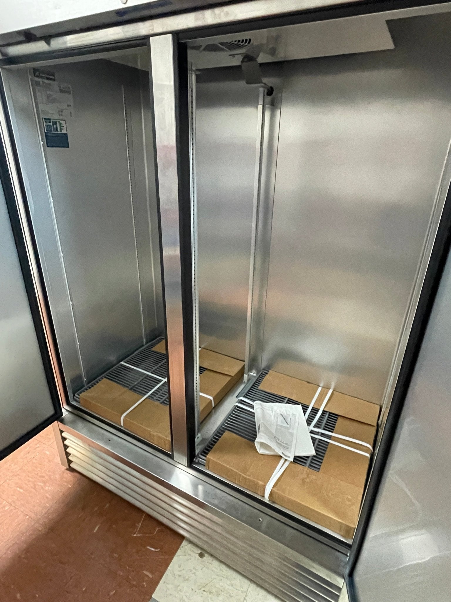 New 54" True T - 49 - HC Stainless Steel Reach in Solid 2 Door Refrigerator 120V - Falcon Restaurant Supply - 4