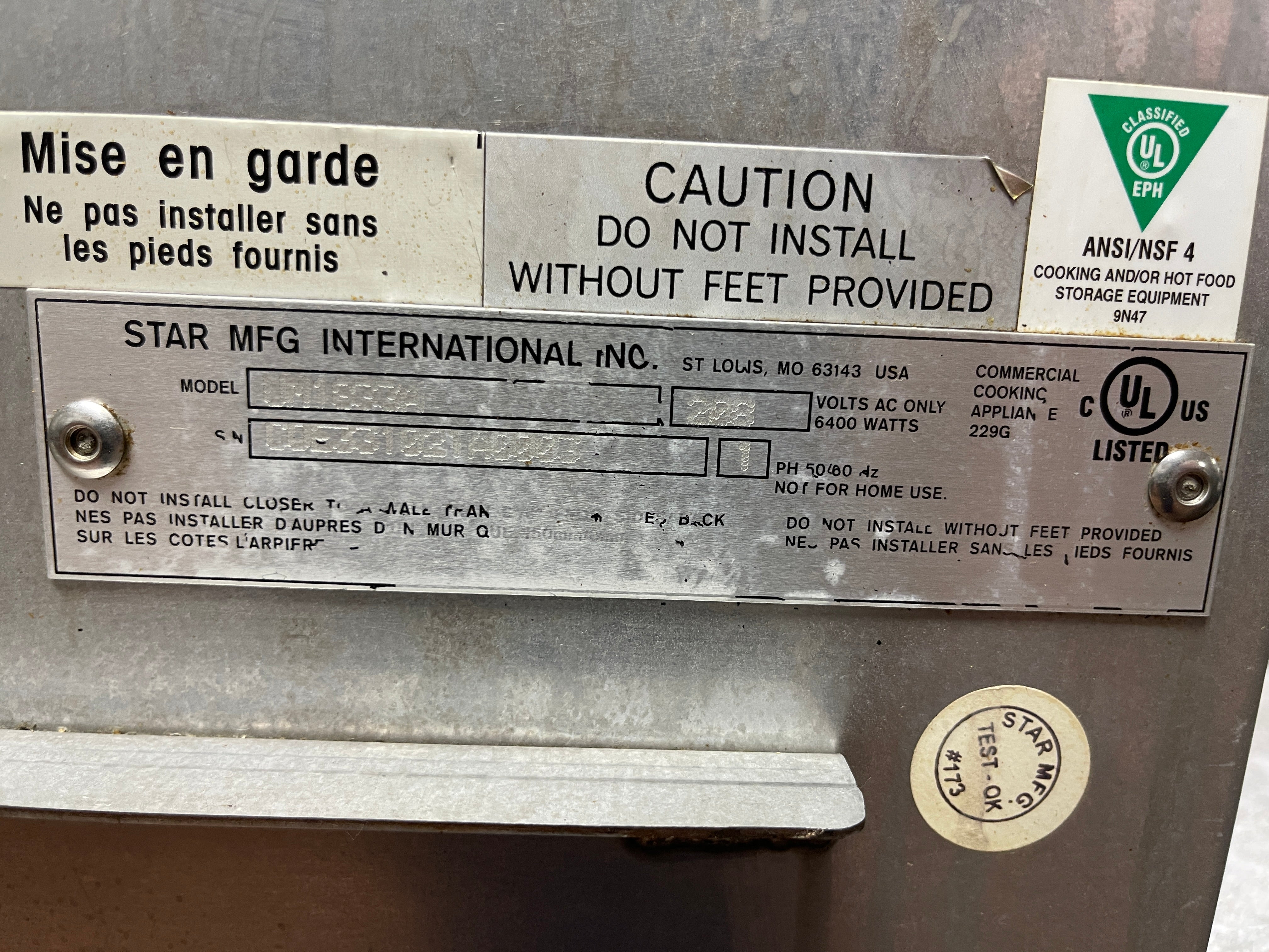 Used 37" Star UM-1833A Countertop Commercial Pizza Conveyor Oven - 208V 1PH - 3