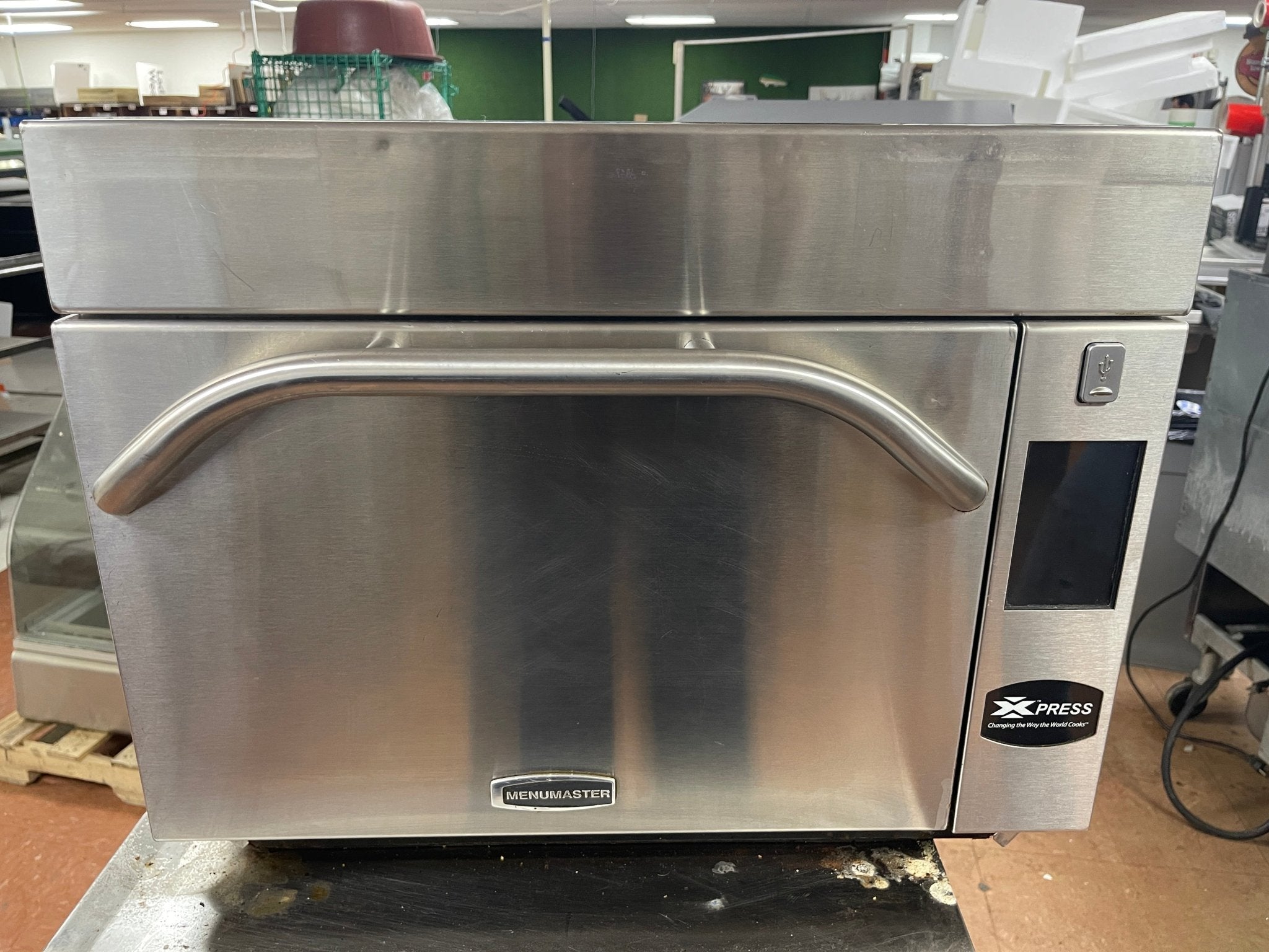 Used 2014 Amana Menumaster MXP22QT Accelerated Oven 220V - 1354Hrs - Falcon Restaurant Supply - 1