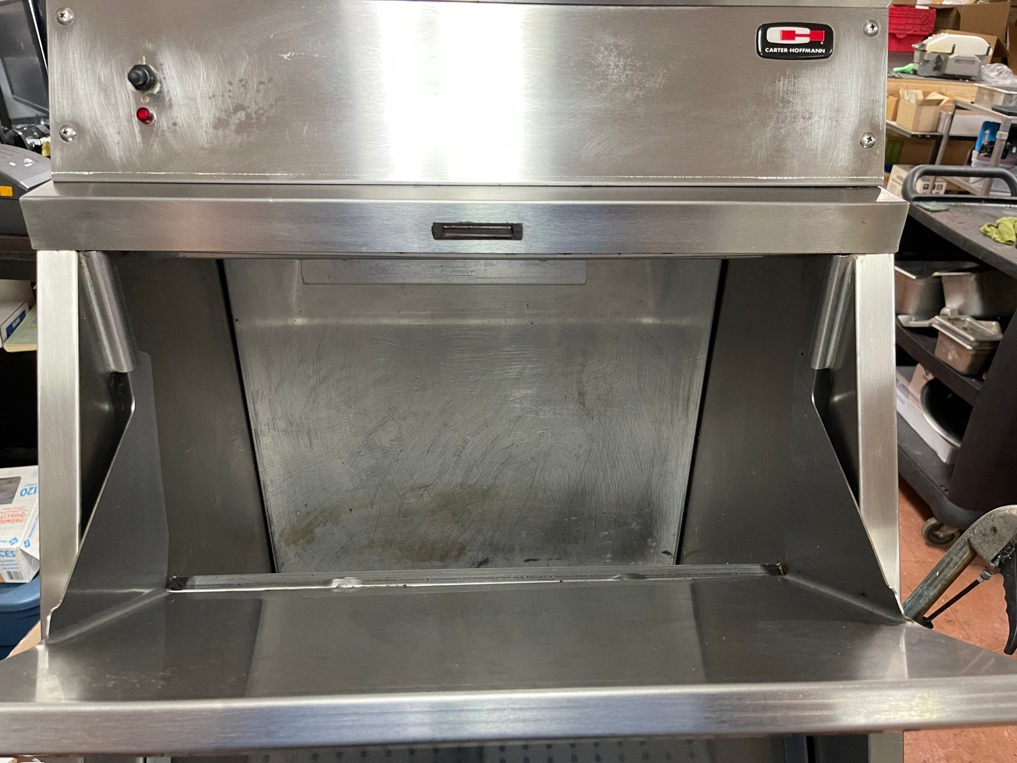 Used Carter - Hoffmann CW2E 22 Gallon Bulk Gravity Feed Chip Warmer 120V - Falcon Restaurant Supply - 7