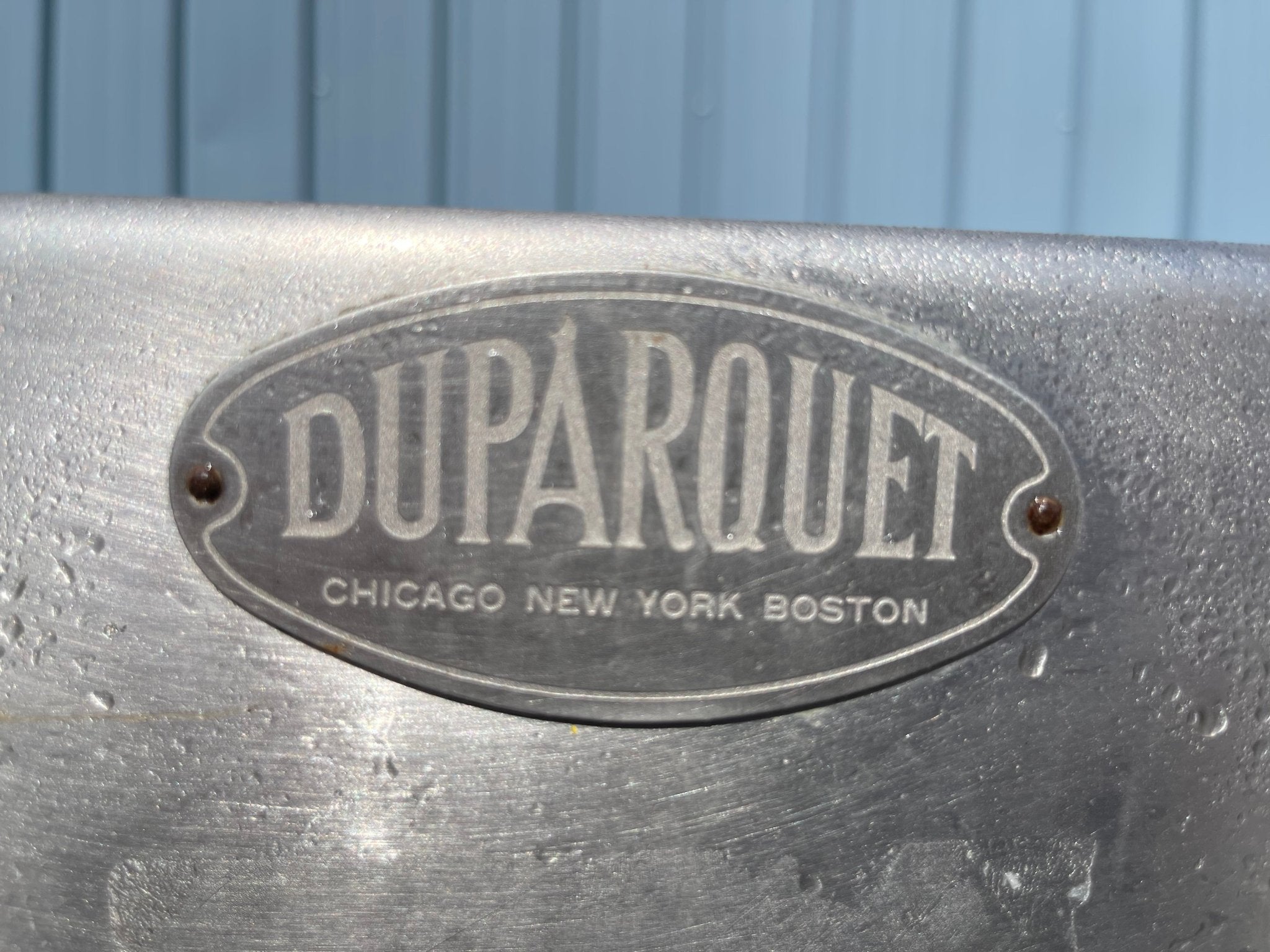 Used 156" Duparquet 3 Compartment Commercial Sink with Twist Drains - SS10 - Falcon Restaurant Supply - 5