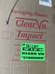 New Clear Vu Walk in Cooler Flexible Swinging Door 36"x78" - Falcon Restaurant Supply - 1