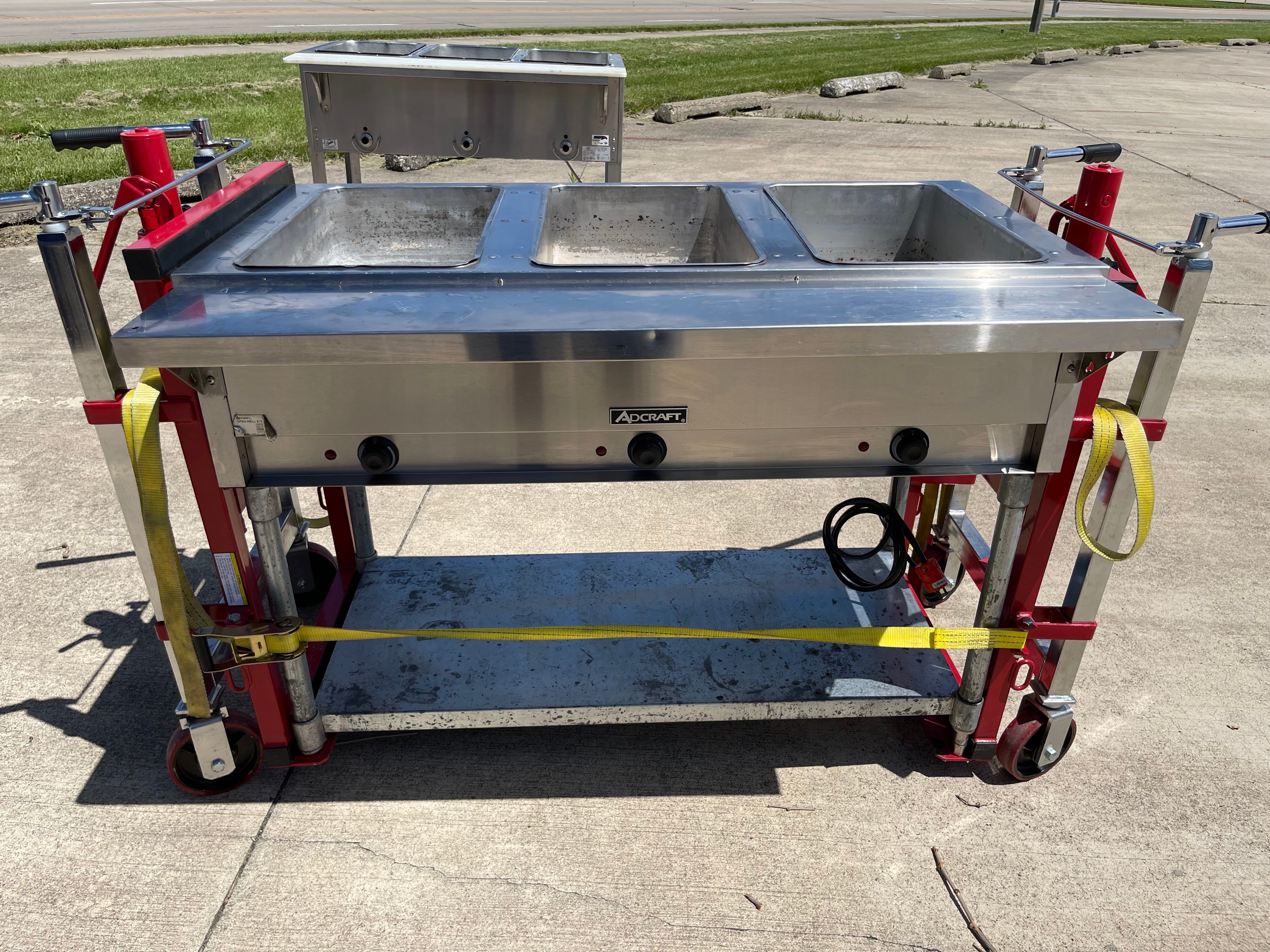 Used Adcraft ST-120/3 48 1/2" Hot Food SteamTable w/ 3 Open Wells 120V - Shed