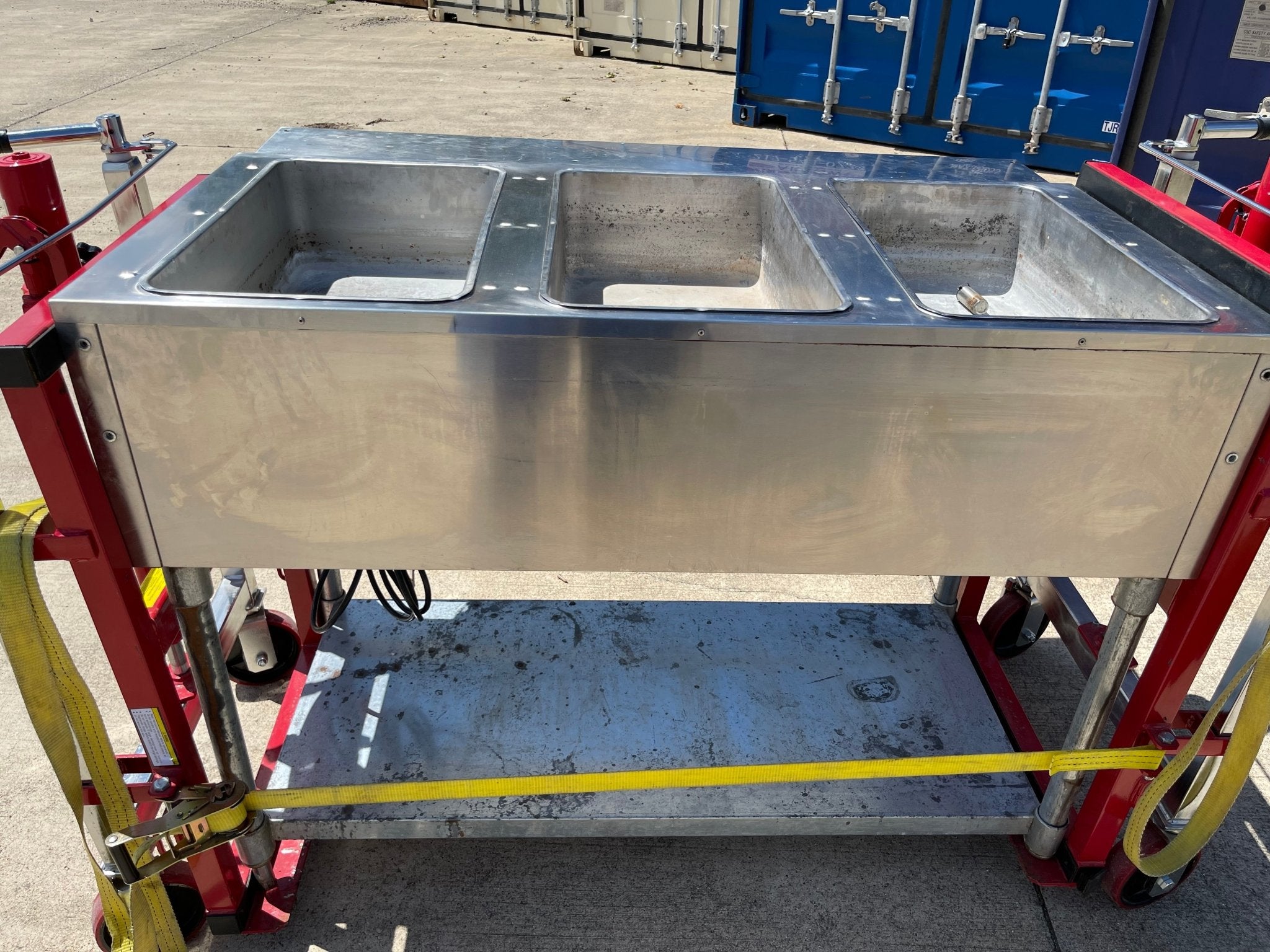 Used Adcraft ST-120/3 48 1/2" Hot Food SteamTable w/ 3 Open Wells 120V - Shed