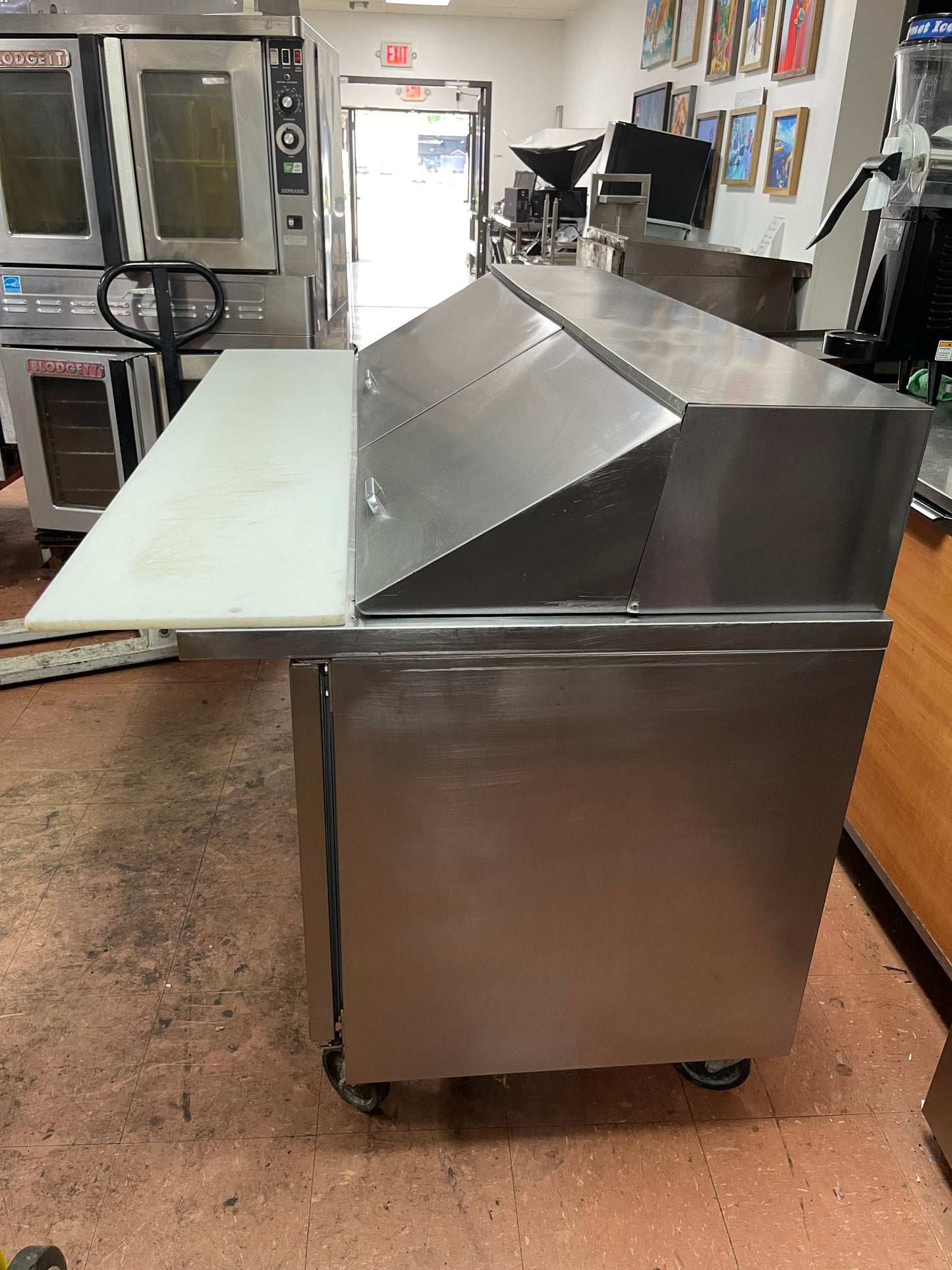 Used Beverage-Air SPE72HC-30M 72" 3 Door Mega Top Refrigerated Prep Table 120V