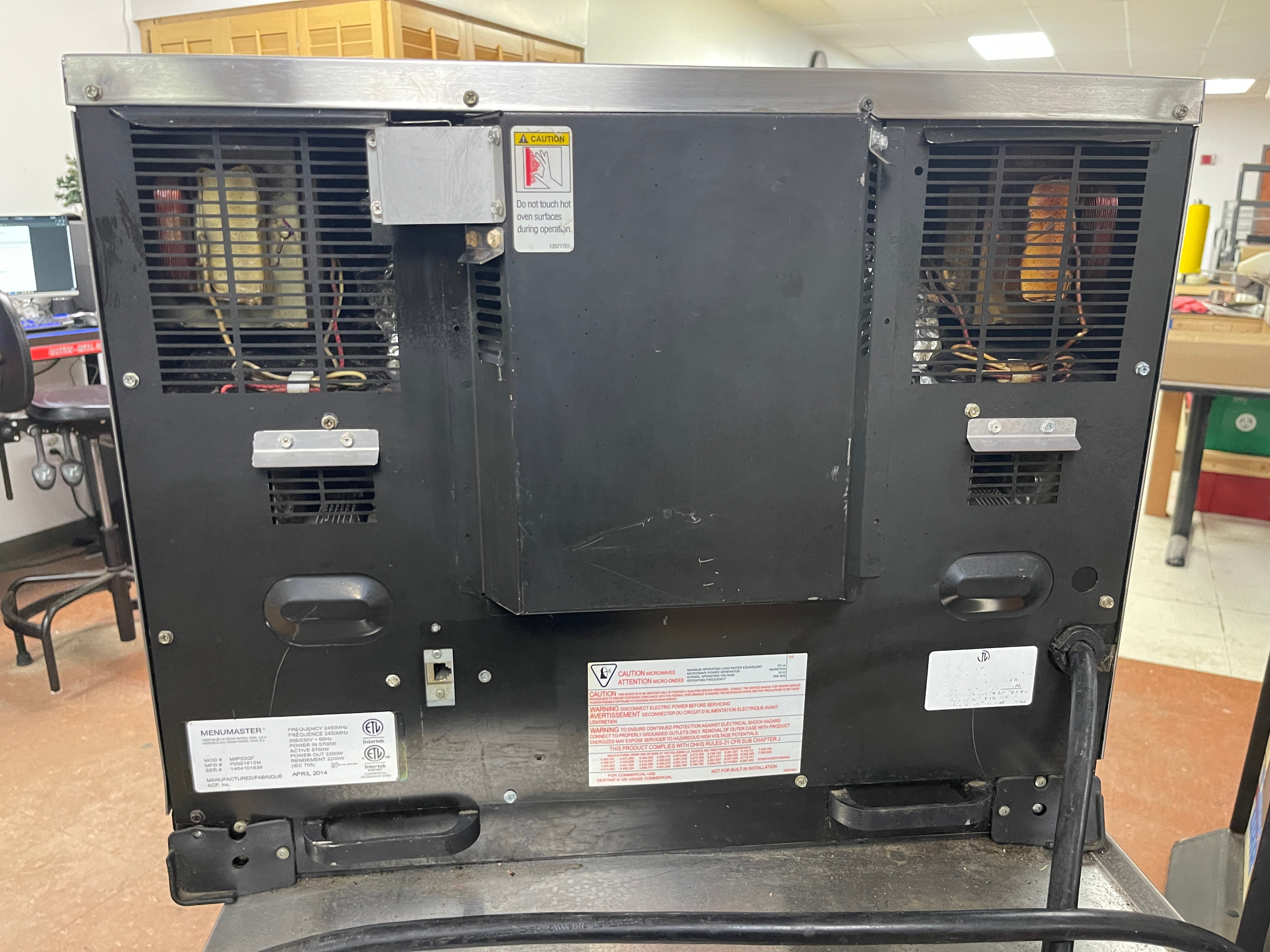 Used 2014 Amana Menumaster MXP22QT Accelerated Oven 220V - 1802Hrs