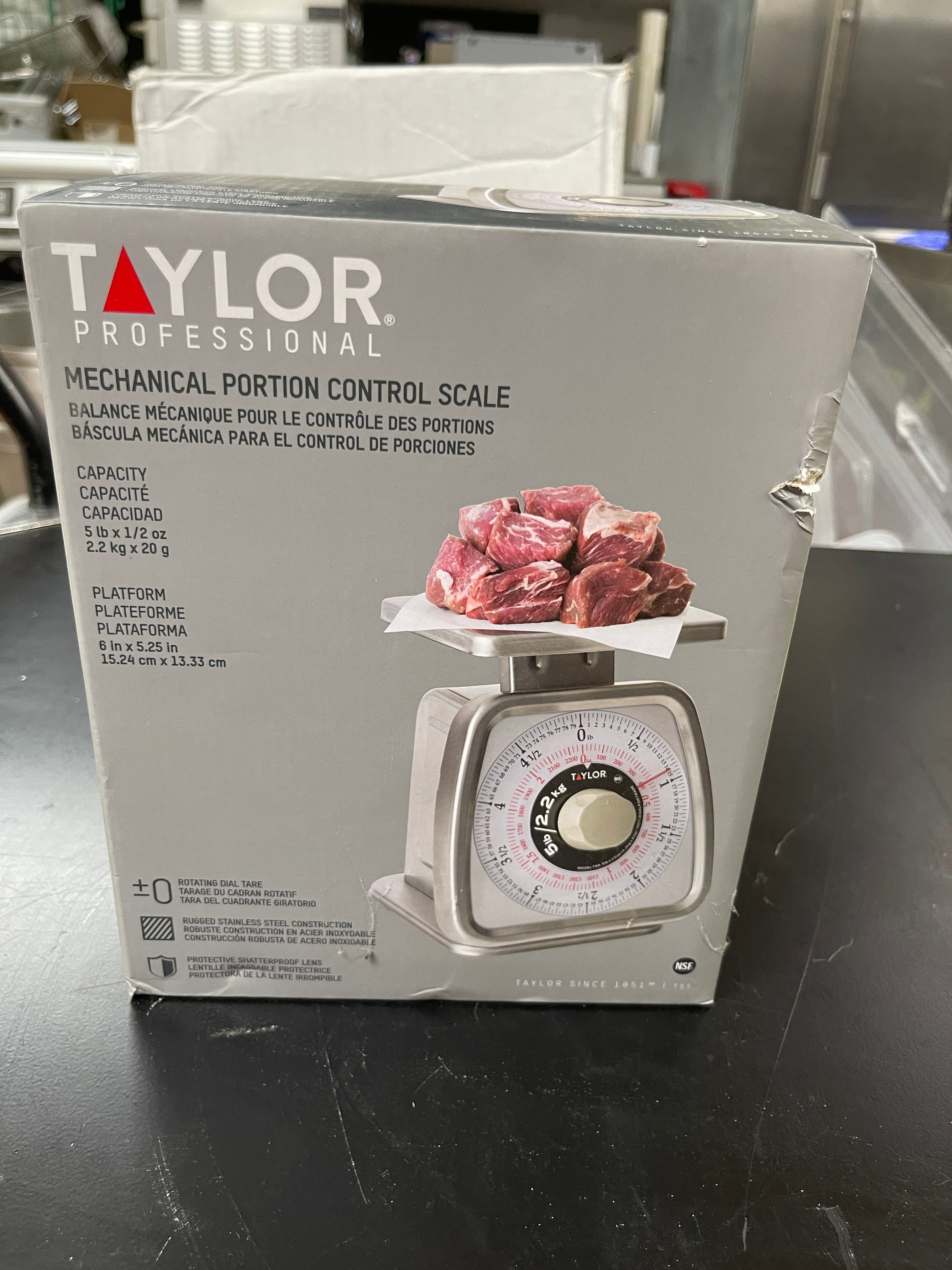 Old Stock Taylor TS5 5 lb. Mechanical Portion Control Scale - TH2