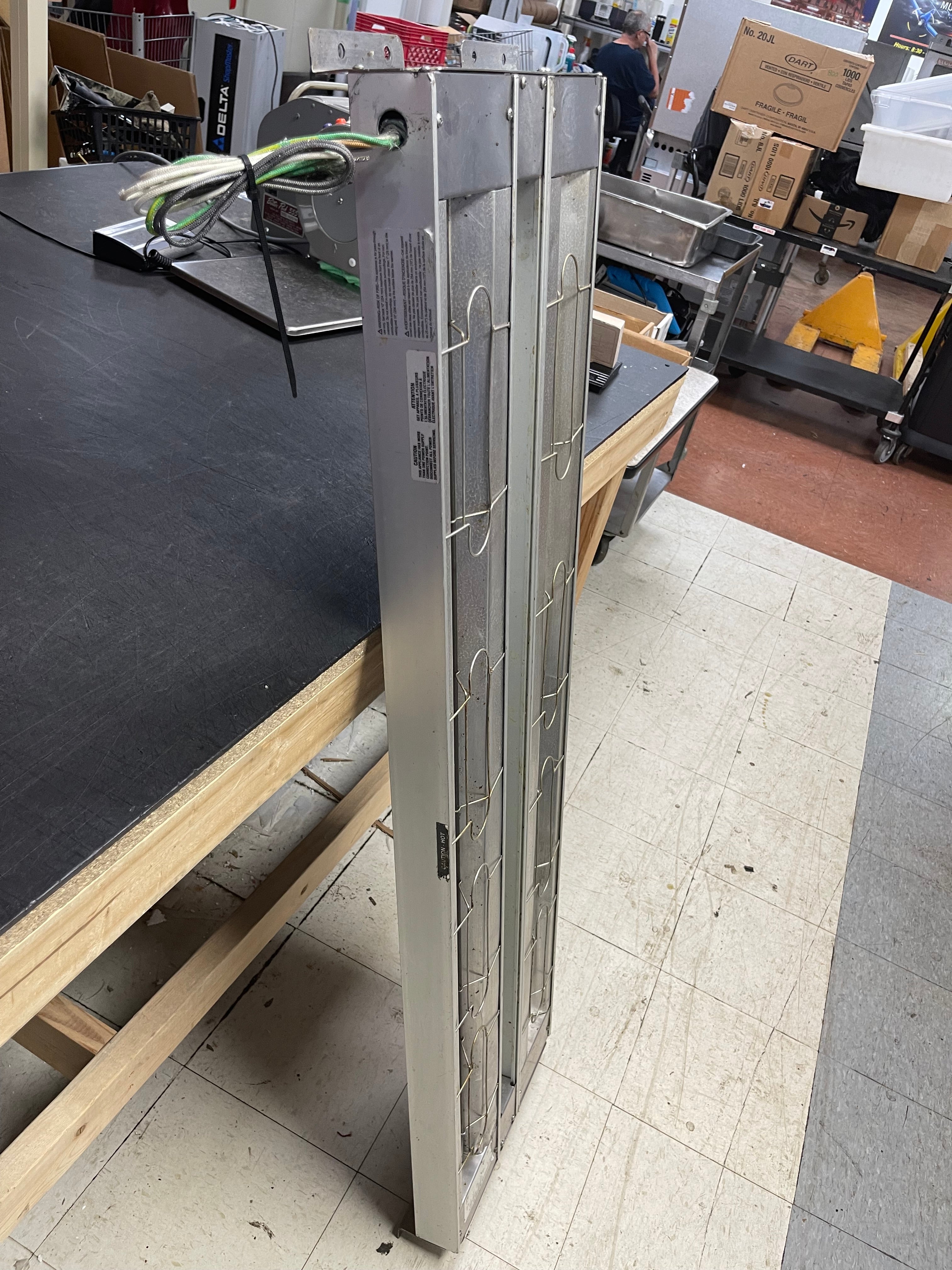 Used Hatco GRA-54D Glo-Ray 54" Aluminum Dual Infrared Food Warmer 120V 1850W