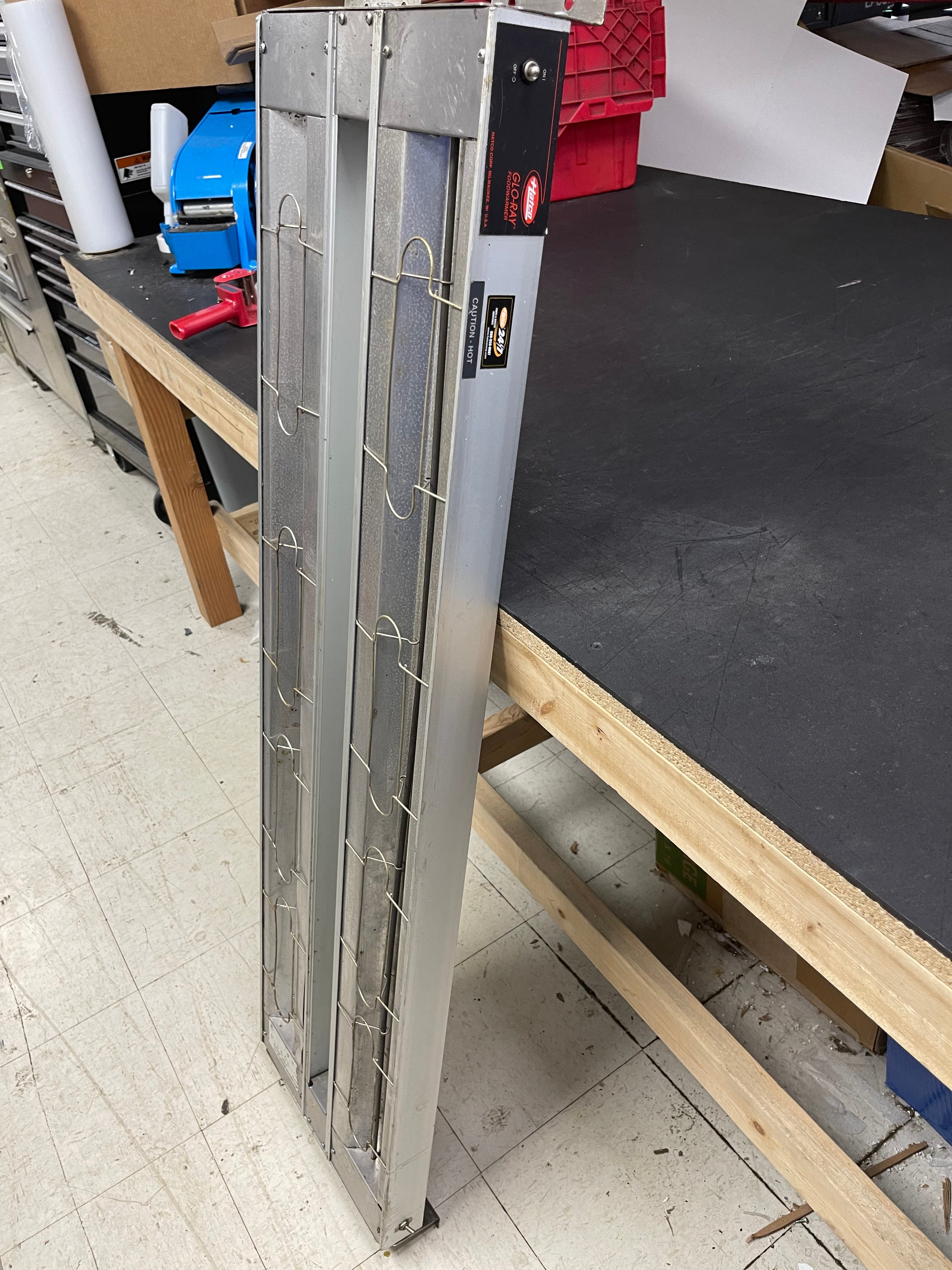 Used Hatco GRA-54D Glo-Ray 54" Aluminum Dual Infrared Food Warmer 120V 1850W