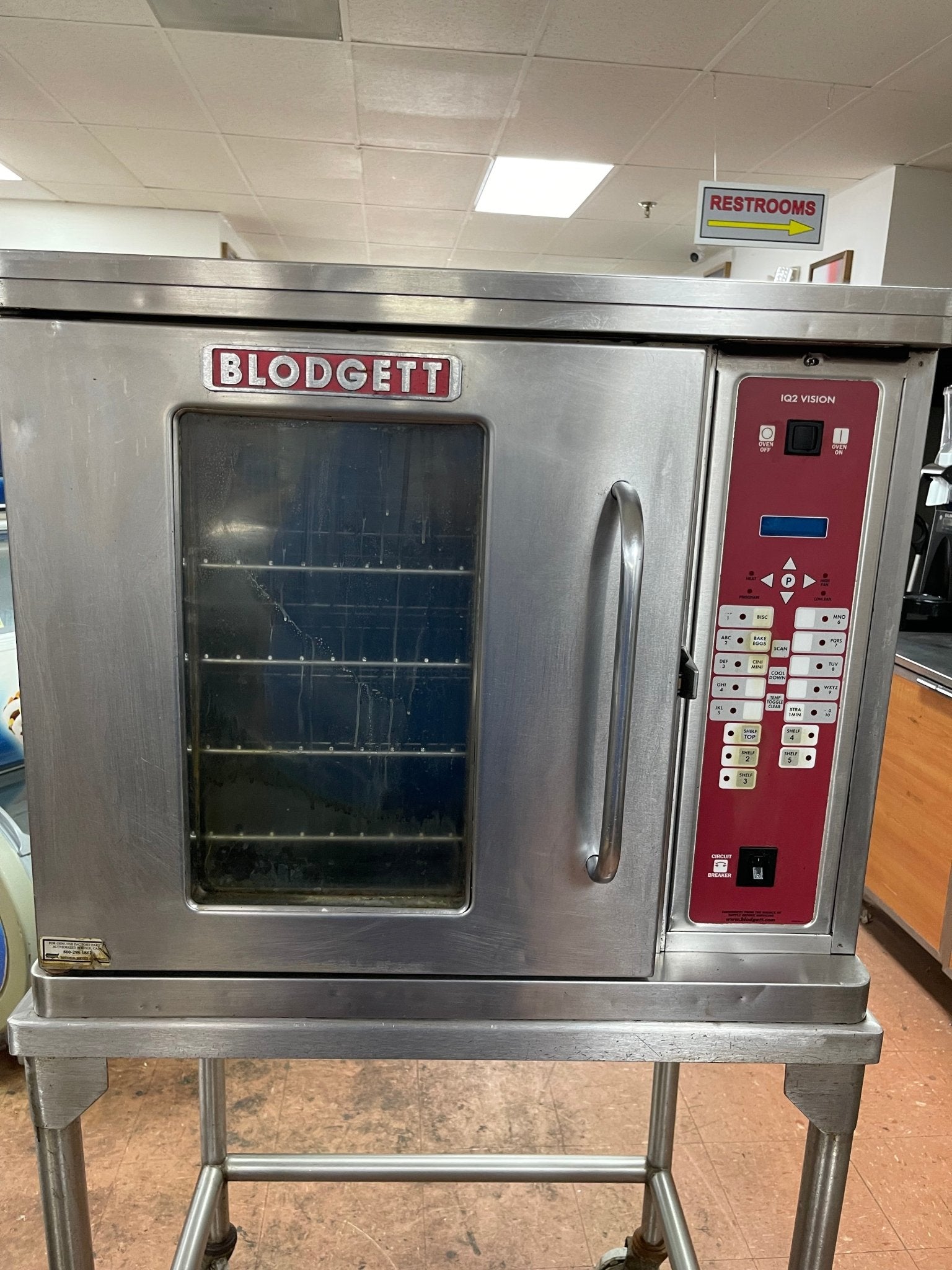 Used Blodgett IQ2 Half Sized Commercial Convection Oven 220V 3 Phase or Single Phase