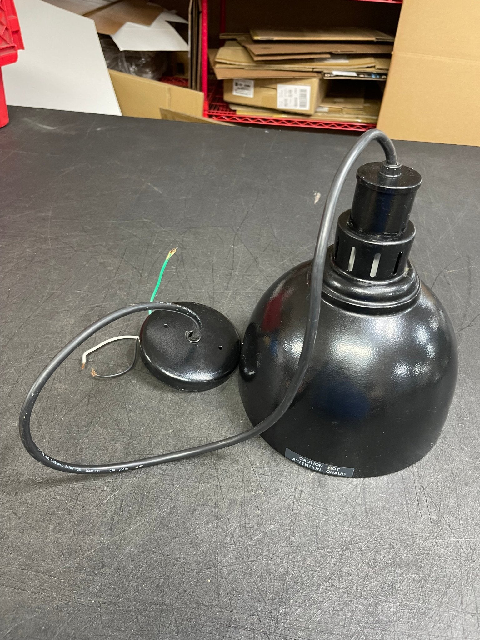 Used Hatco DL - 750 - RL Decorative Ceiling Mount Heat Lamp Food Warmer 110V 250W - Falcon Restaurant Supply - 1