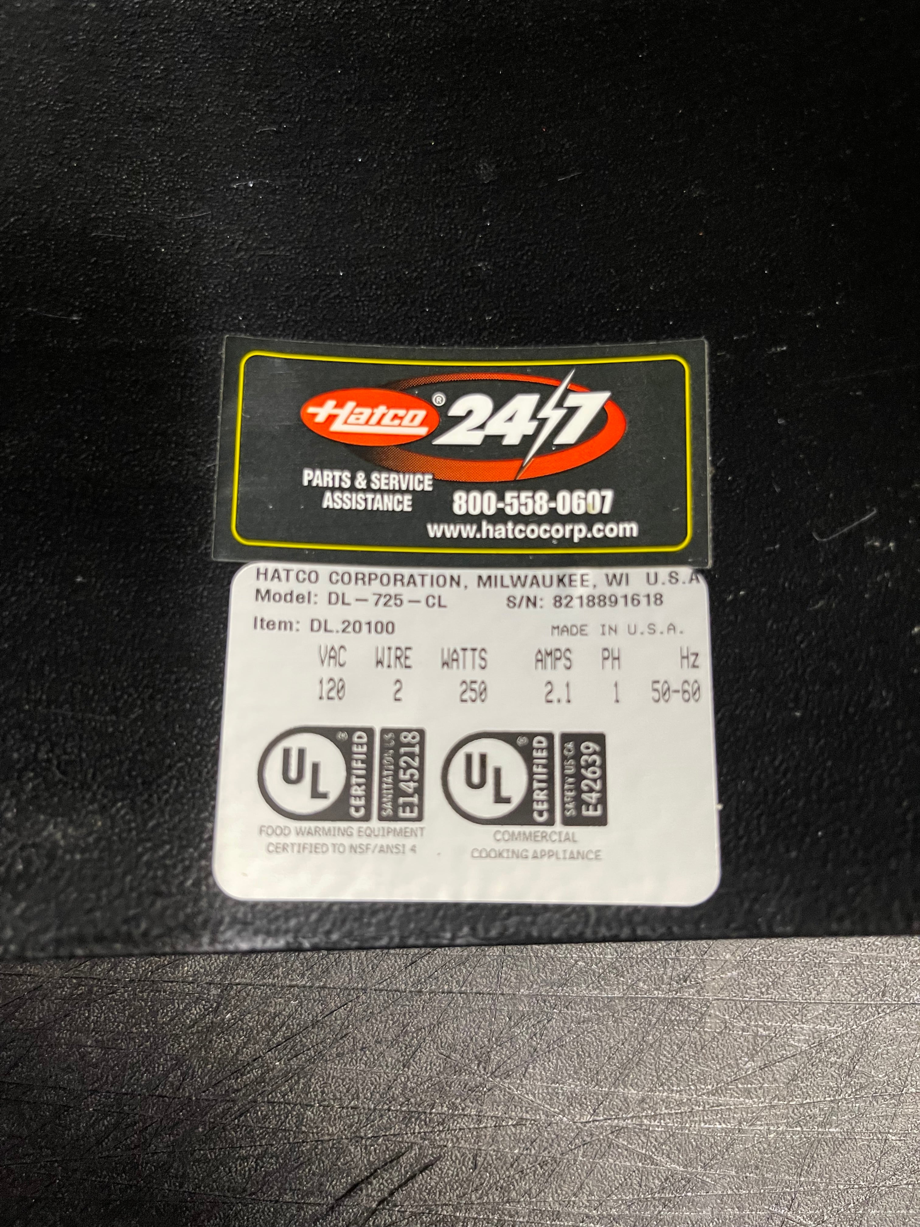 Used Hatco DL-750-RL Decorative Ceiling Mount Heat Lamp Food Warmer 110V 250W