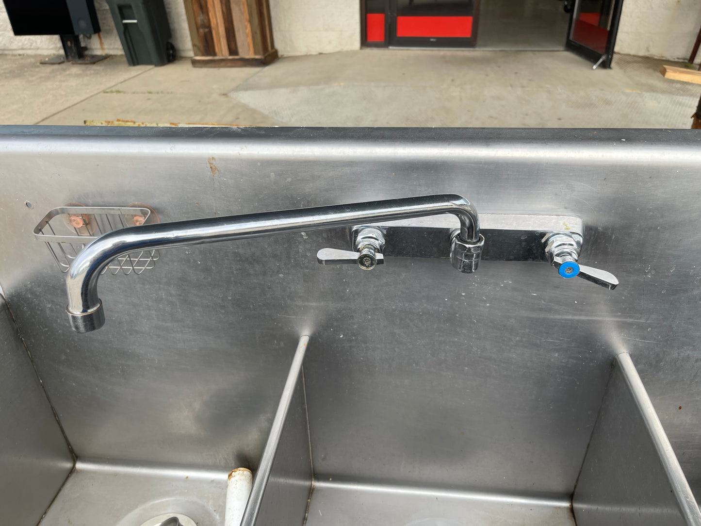 51" Stainless Steel Commercial 3 Compartment Sink with Faucet - JS - SS8