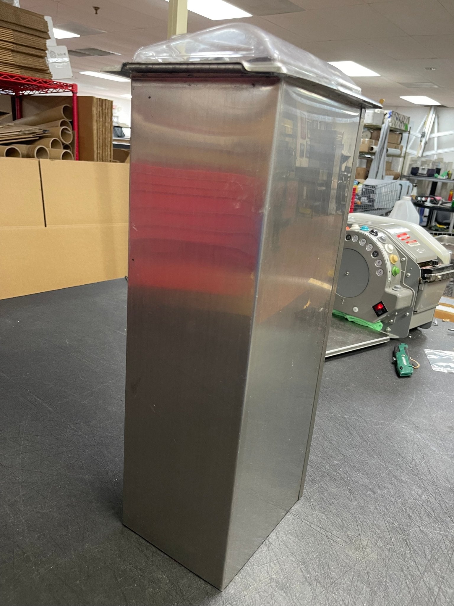 Used San Jamar H2001CLSS In - Counter Fullfold Napkin Dispenser - Falcon Restaurant Supply - 5