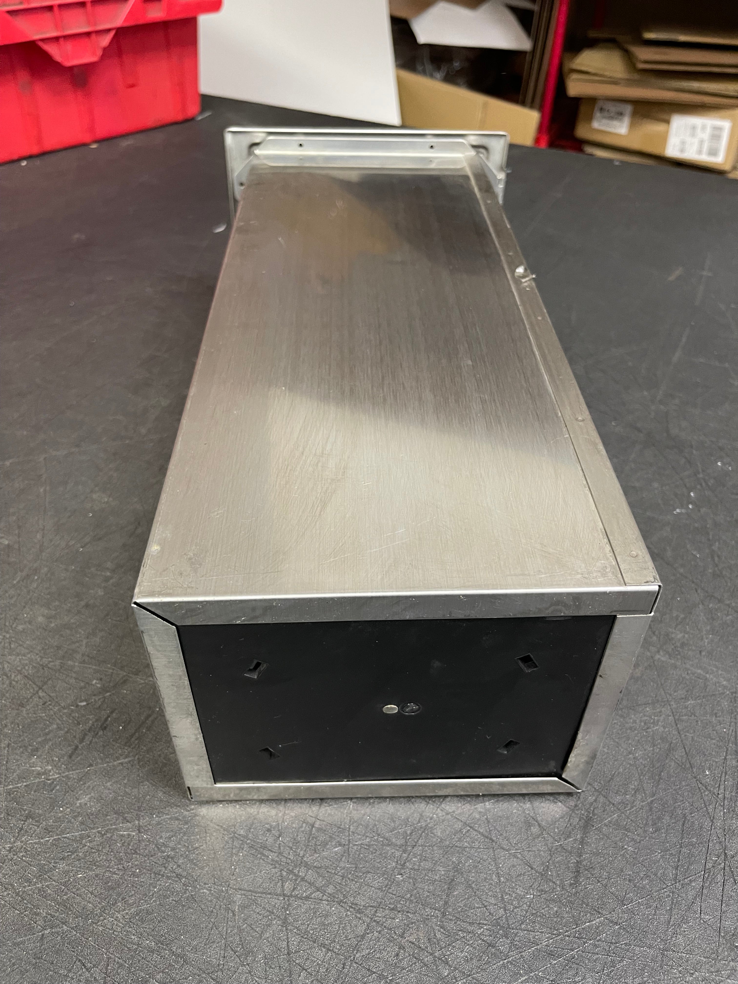 Used San Jamar H2001CLSS In-Counter Fullfold Napkin Dispenser