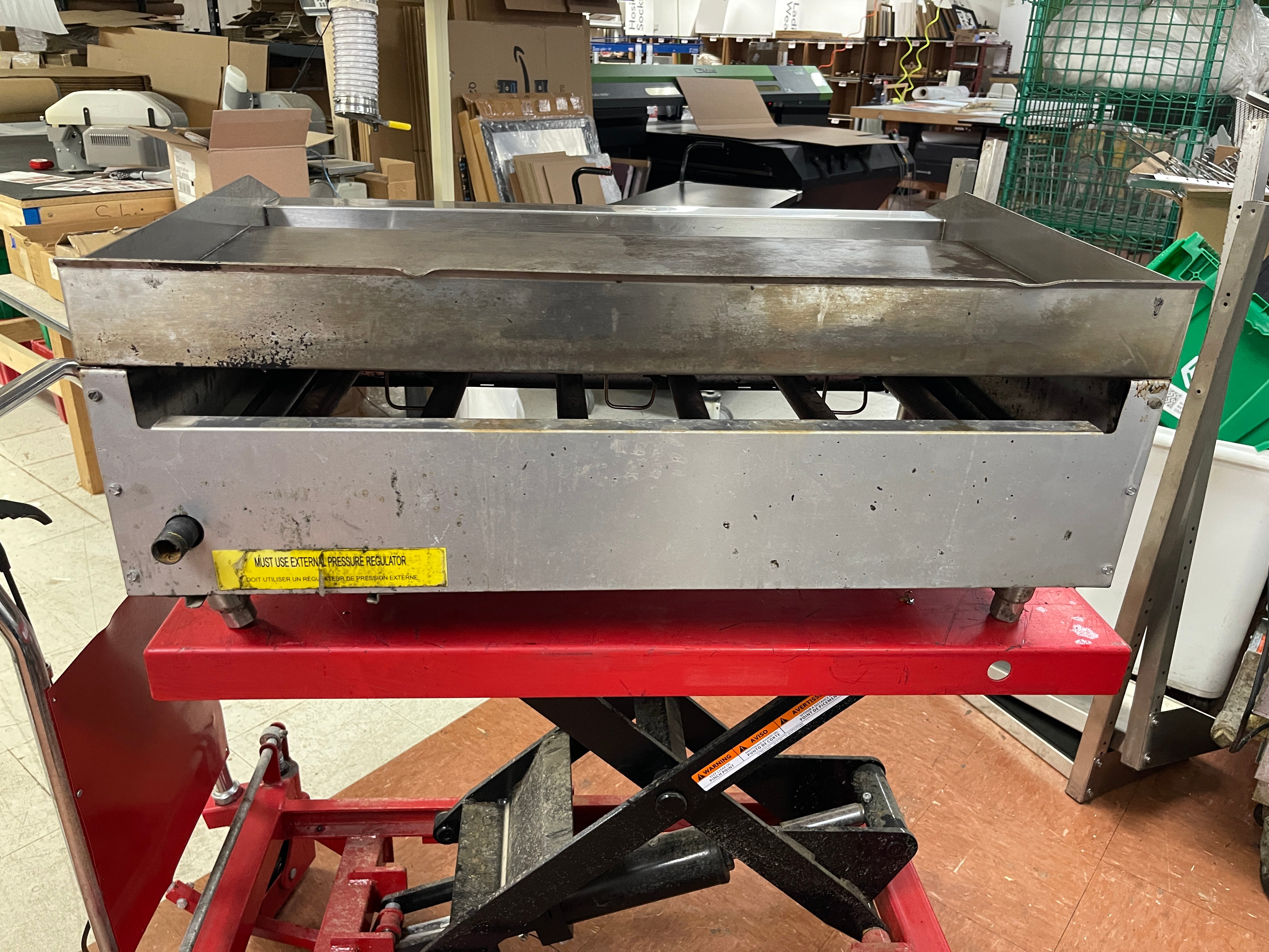 Used Adcraft 36" ECTG-36 NG Stainless Countertop Griddle 90,000 BTU