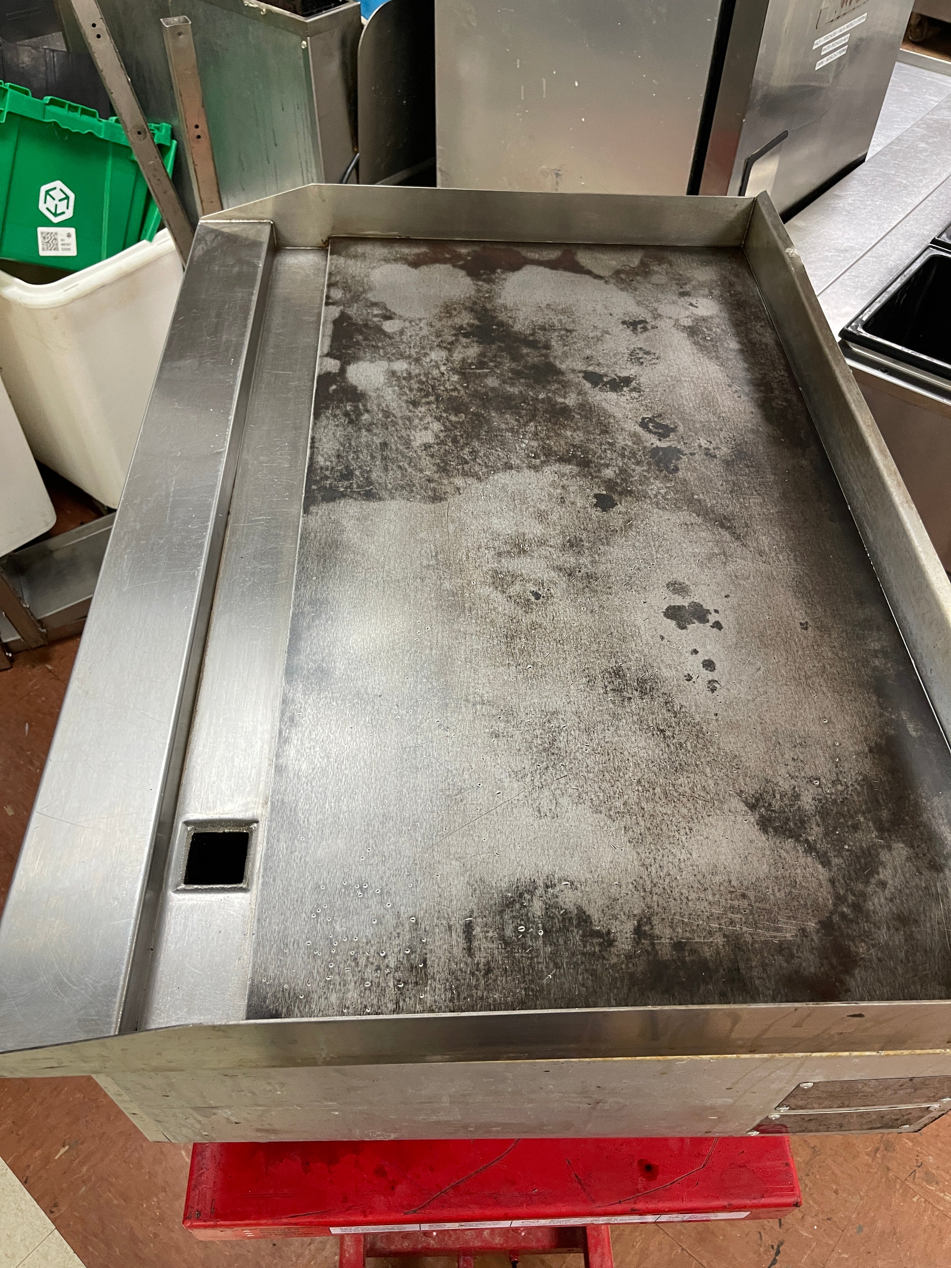 Used Adcraft 36" ECTG-36 NG Stainless Countertop Griddle 90,000 BTU