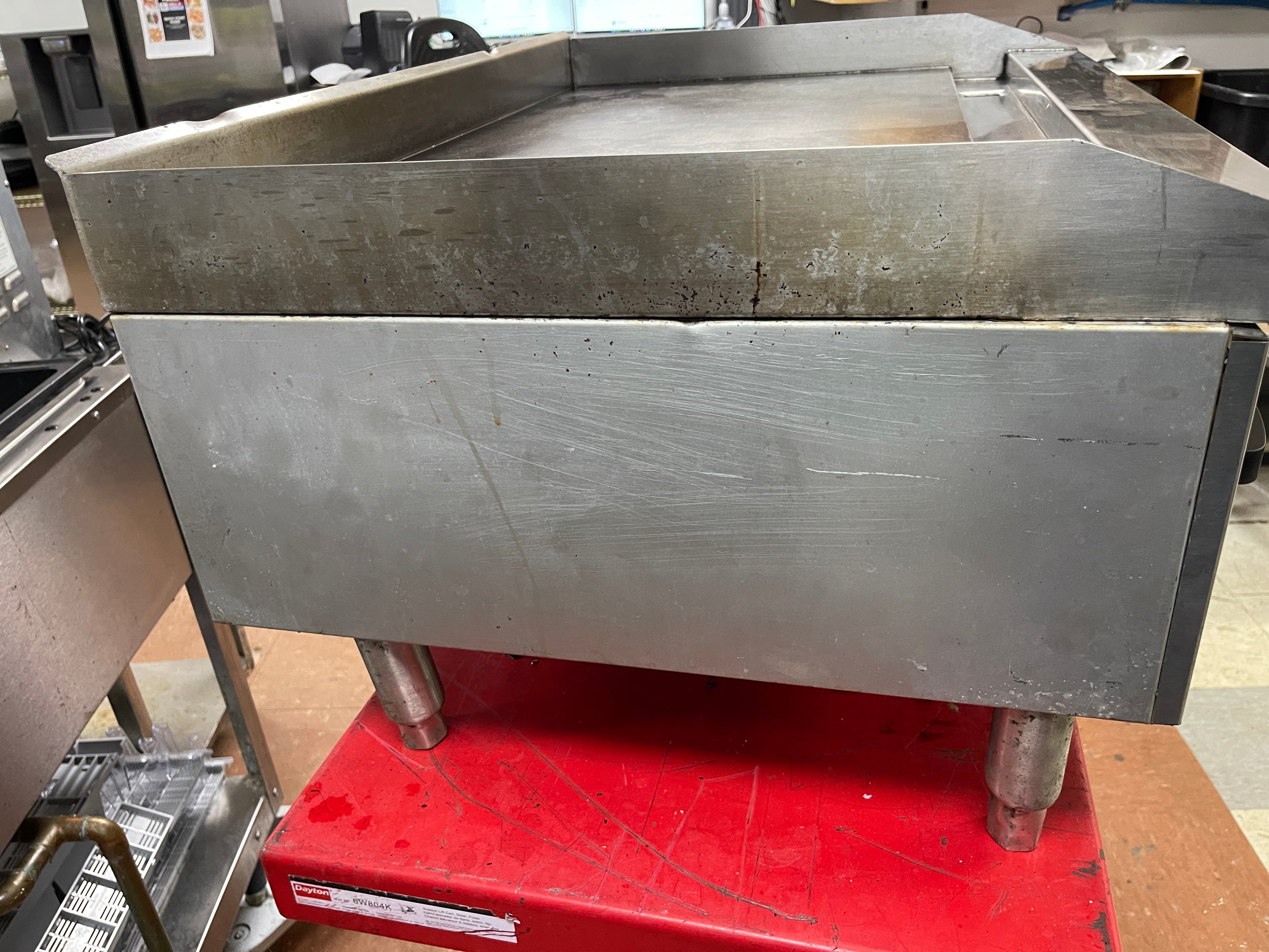 Used Adcraft 36" ECTG-36 NG Stainless Countertop Griddle 90,000 BTU