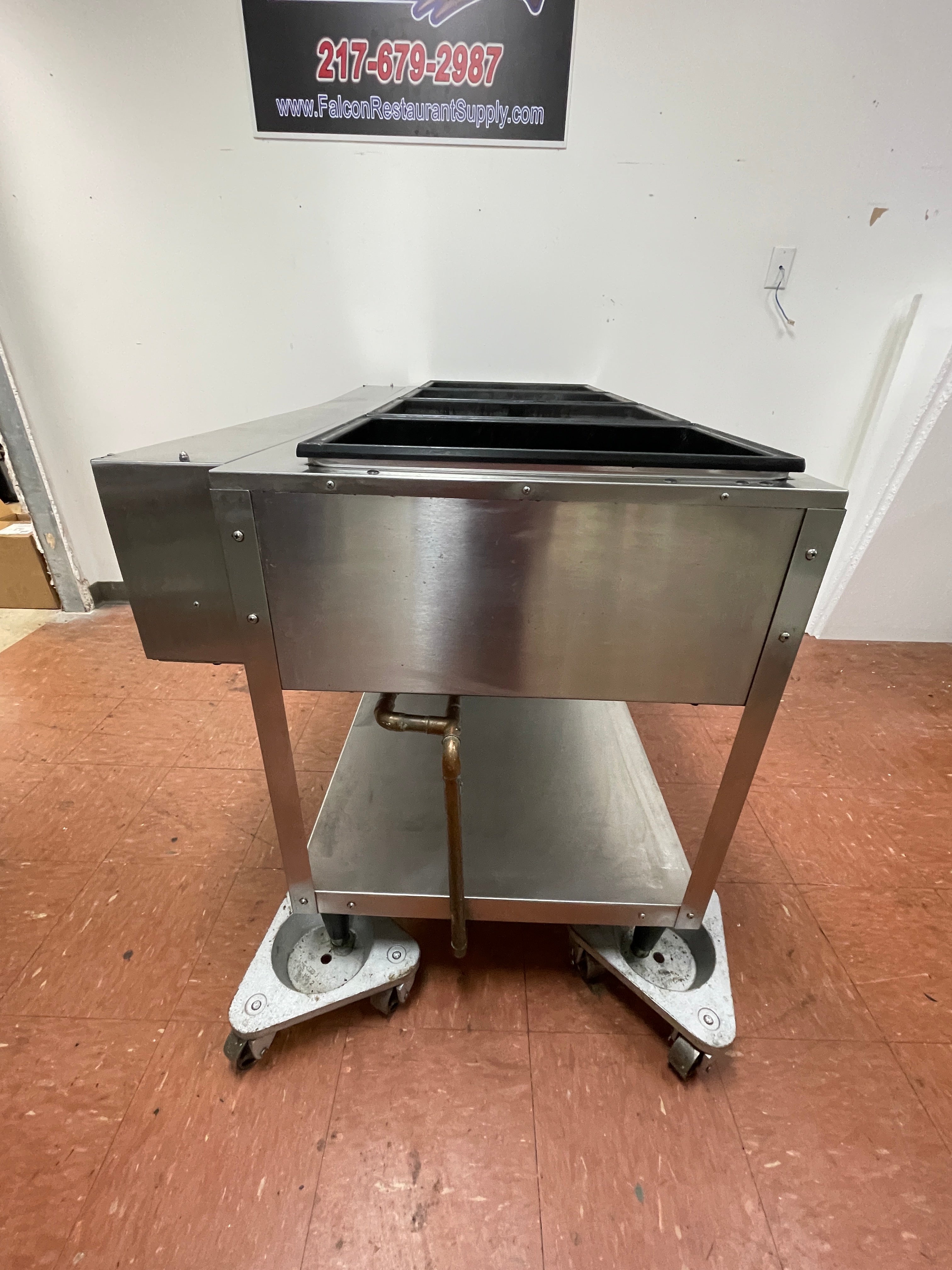 Used 61" Vollrath 38104 ServeWell Electric Four Pan Sealed Well Hot Food Table 120V - TH2