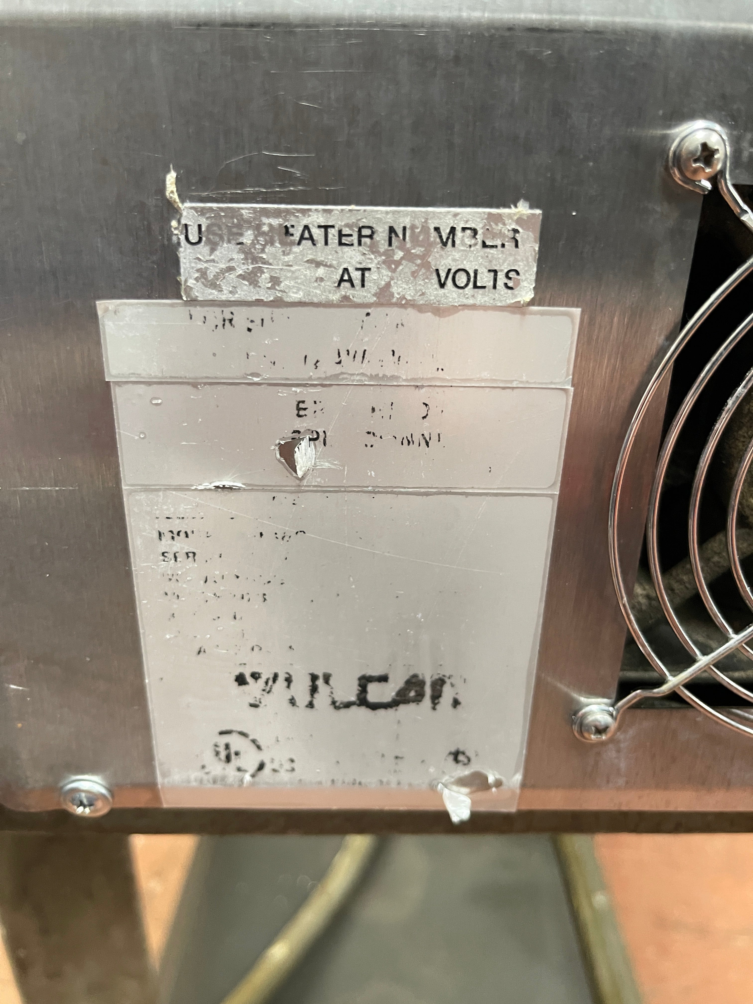 Used Vulcan 1036C 36 1/2" Countertop Cheese Melter - 208V, 3.6 kW - New Elements