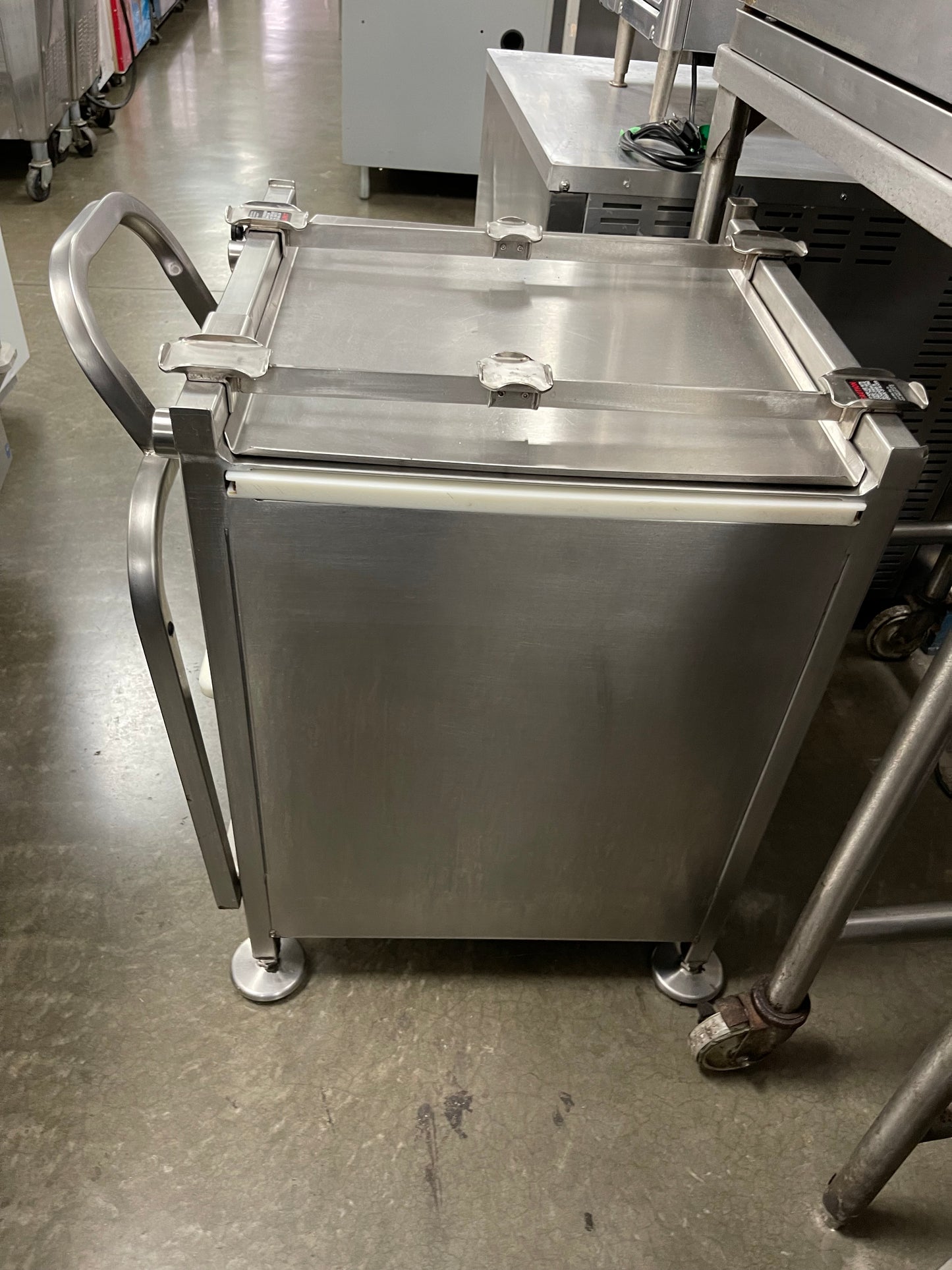 Used M&E Deli Buddy Mobile Stainless Steel Deli Slicer Cart