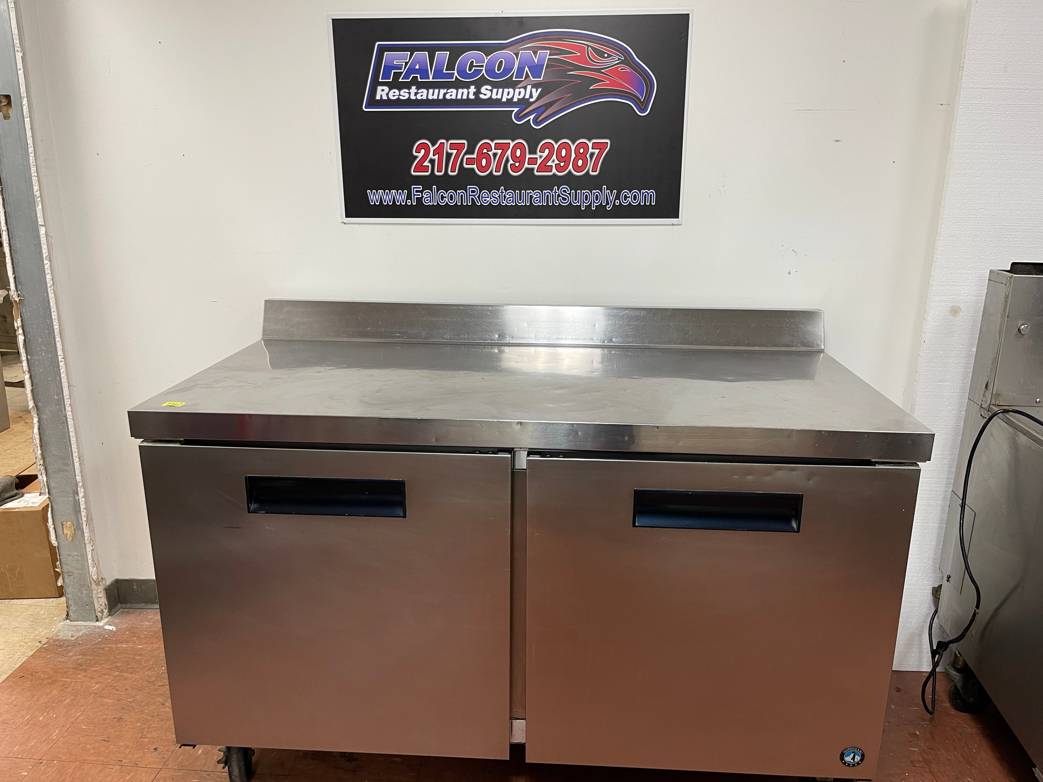 Used Hoshizaki WR60B Steelheart 60" Stainless Worktop Refrigerator with Two Doors - TH2