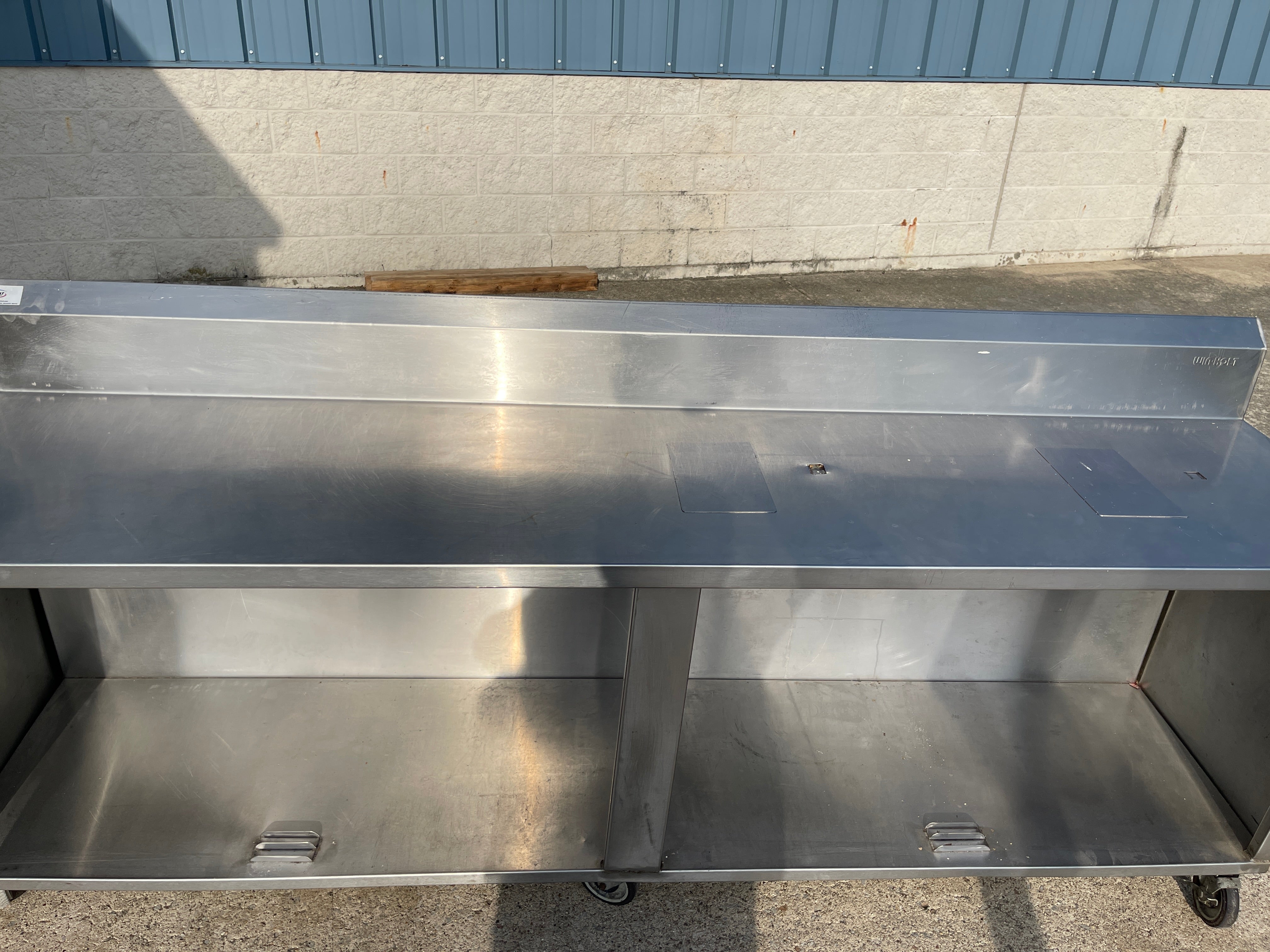96" X 24" Stainless Steel Cabinet with Casters - SS342