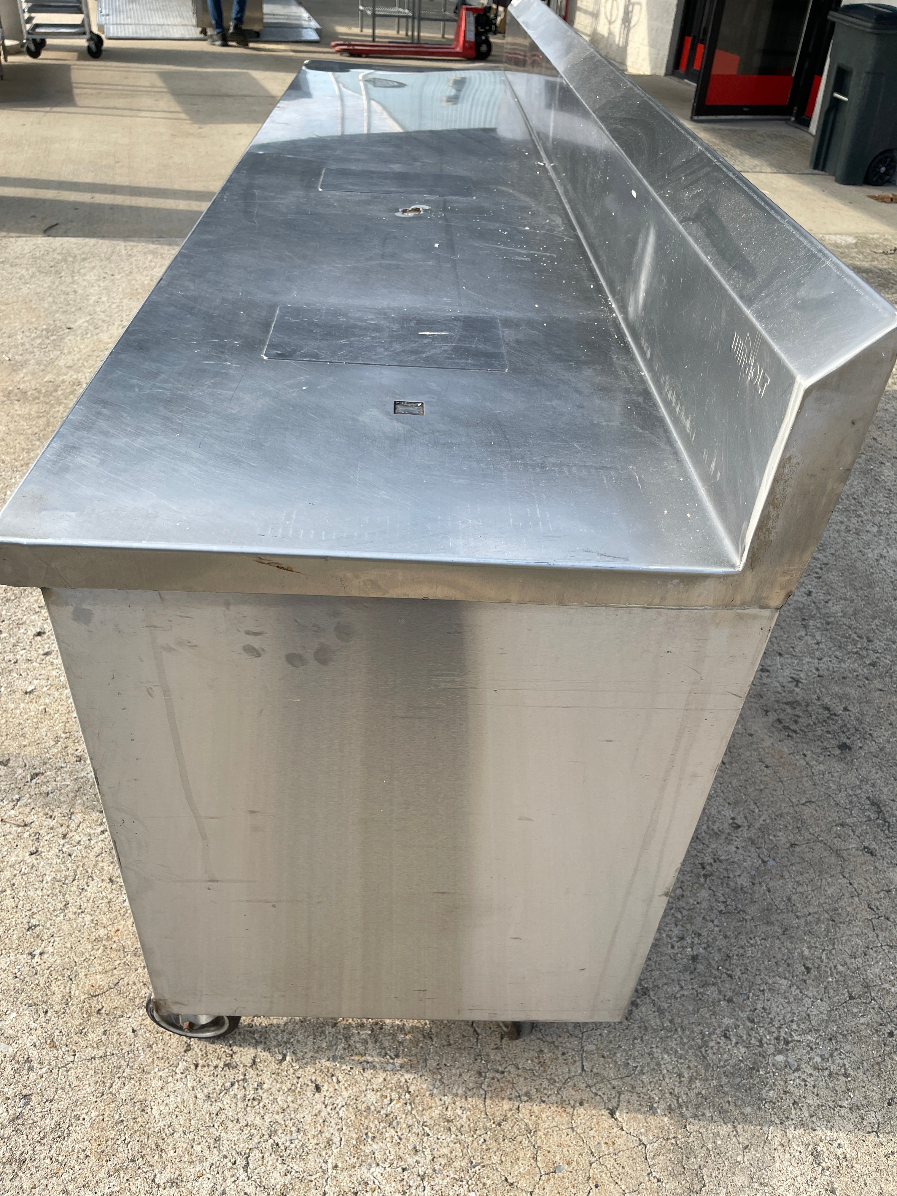 96" X 24" Stainless Steel Cabinet with Casters - SS342