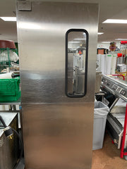 Used 82.5" X 35.25" Eliason Stainless Steel Commercial Swinging Door - FG8