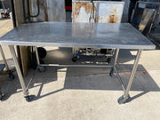 Used 60" Stainless Table with Casters - FG5 - SS346