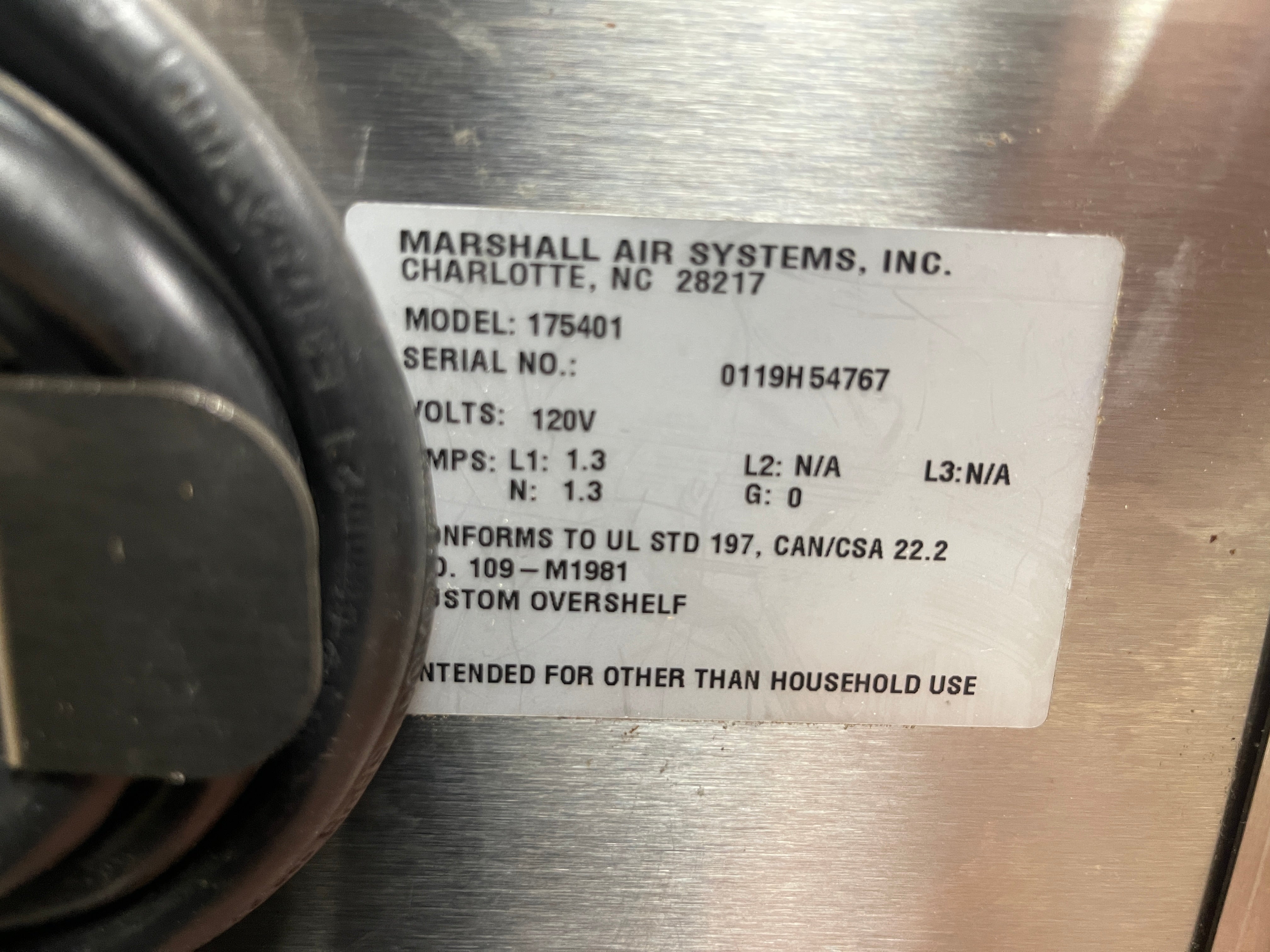 Used Marshall 175401 36" ThermoGlo Heated Stainless Steel Wall Mounted Shelf 120V - FG7