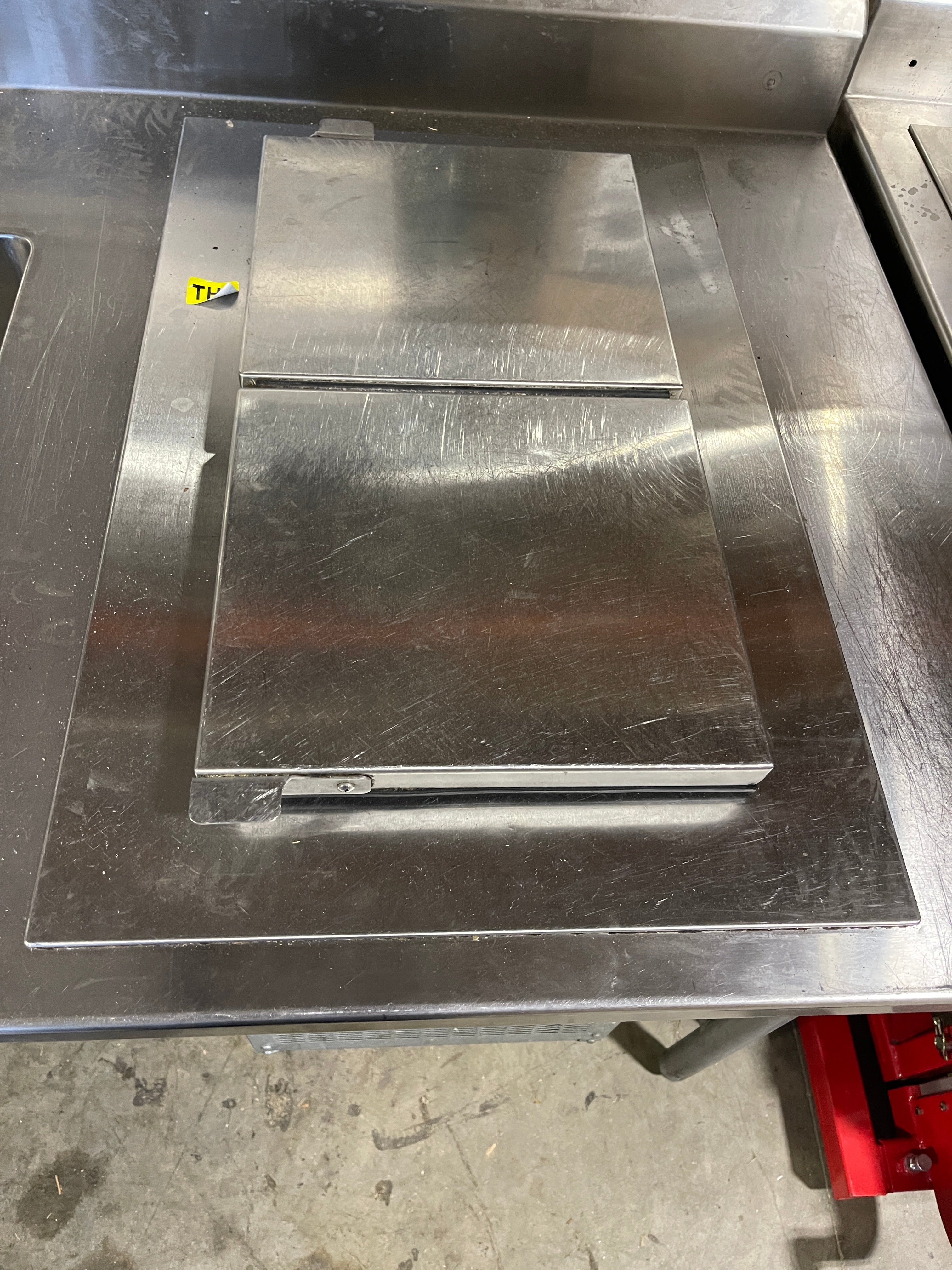 Used 48" Commercial 1 Compartment Sink with Drop In Ice Cream Freezer - TH2