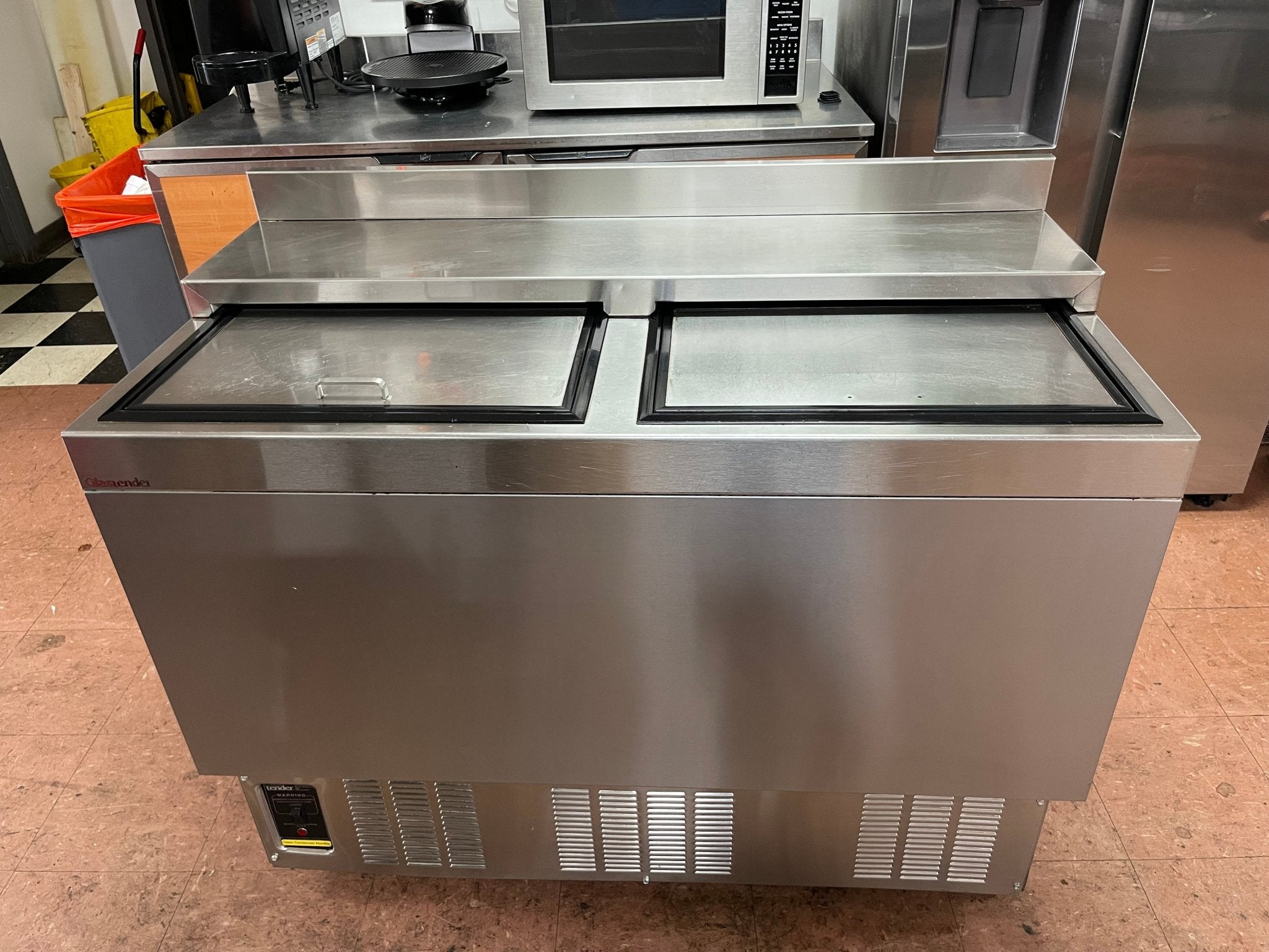 Used Glastender MF48 - SF2 48" Underbar Stainless Steel Glass Froster, 252 Mugs Capacity 120V - Falcon Restaurant Supply - 1