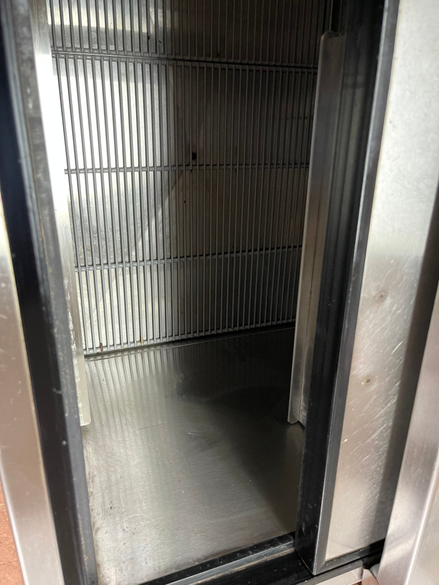 Used Glastender MF48 - SF2 48" Underbar Stainless Steel Glass Froster, 252 Mugs Capacity 120V - Falcon Restaurant Supply - 5
