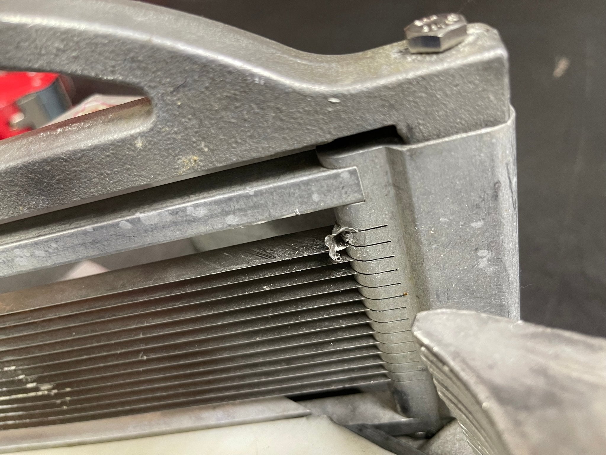 Used Nemco 56600 - 1 Commercial Kitchen Restaurant Easy Tomato Slicer II - Falcon Restaurant Supply - 4